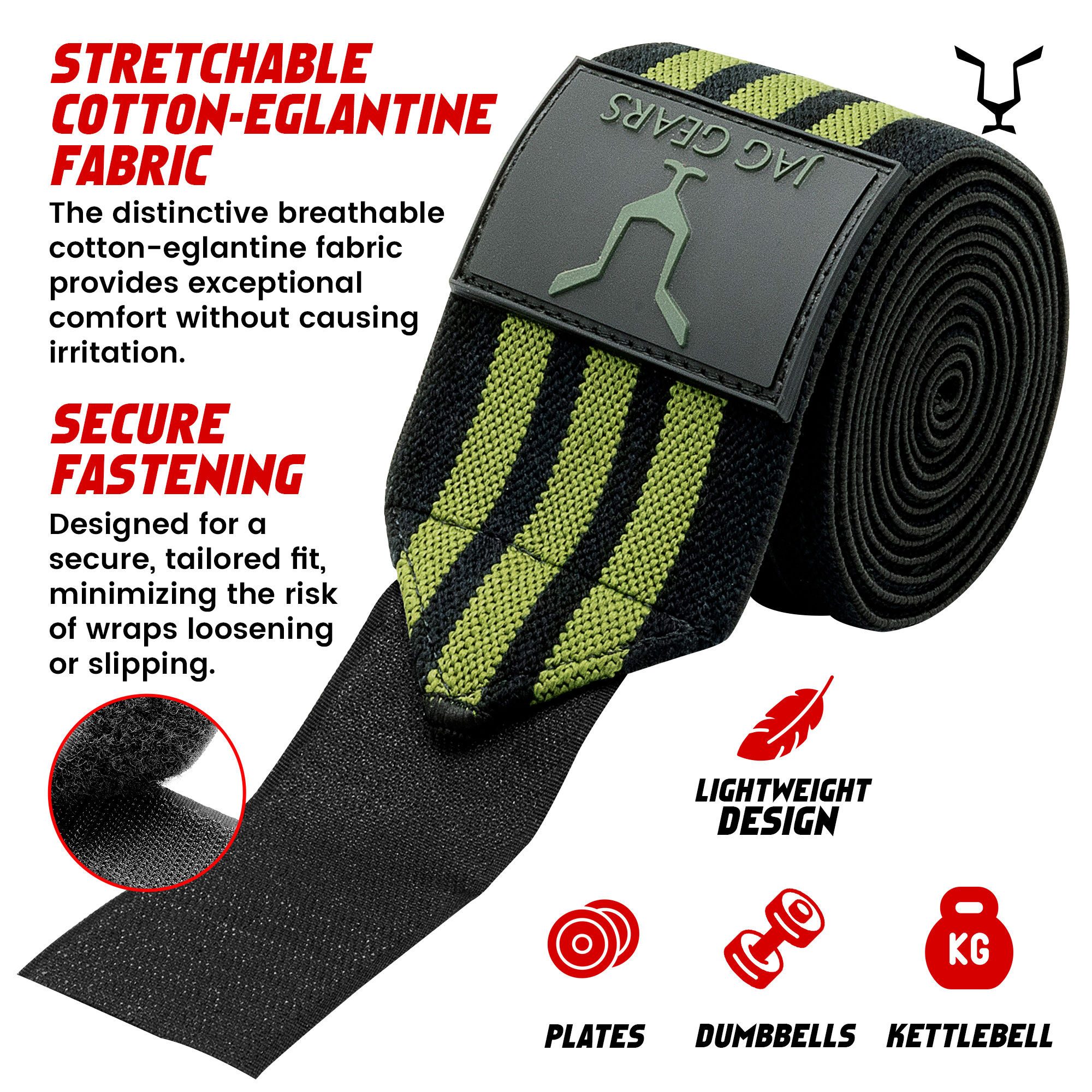 JAG GEARS Knieschutz Knieschutz, Fitnesstraining, Kniebandagen, Gewichtheben Kniebeugen (mit Kniebandage), Breata Blae Antiallergische Knieorthesen mit Klettverschluss