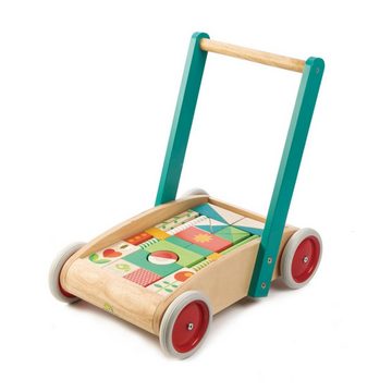 Tender Leaf Toys Lauflernwagen Lauflernwagen 29 Holzklötze Holzspielzeug Lernspielzeug