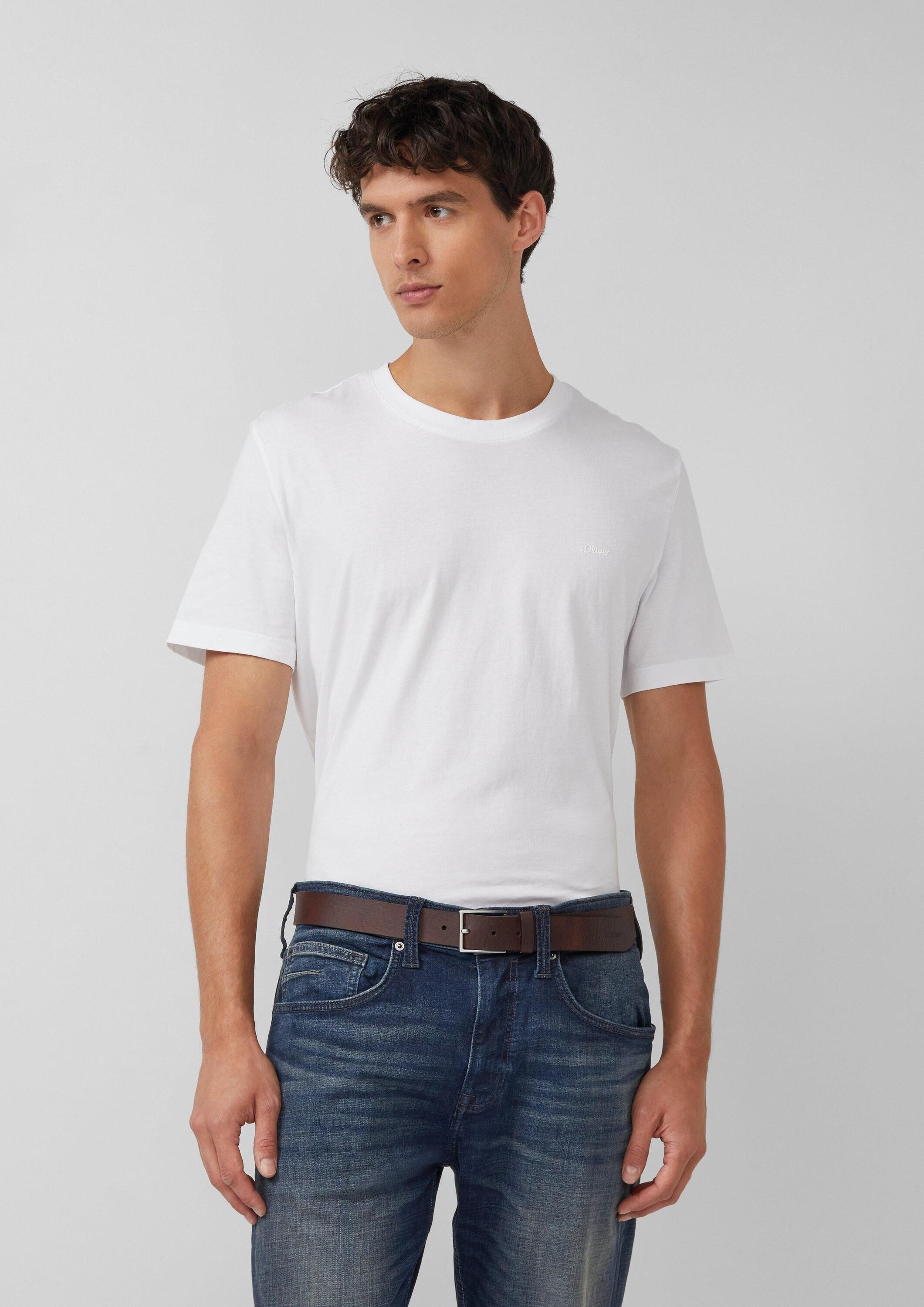 s.Oliver Ledergürtel Taillengürtel Gürtel aus echtem Leder