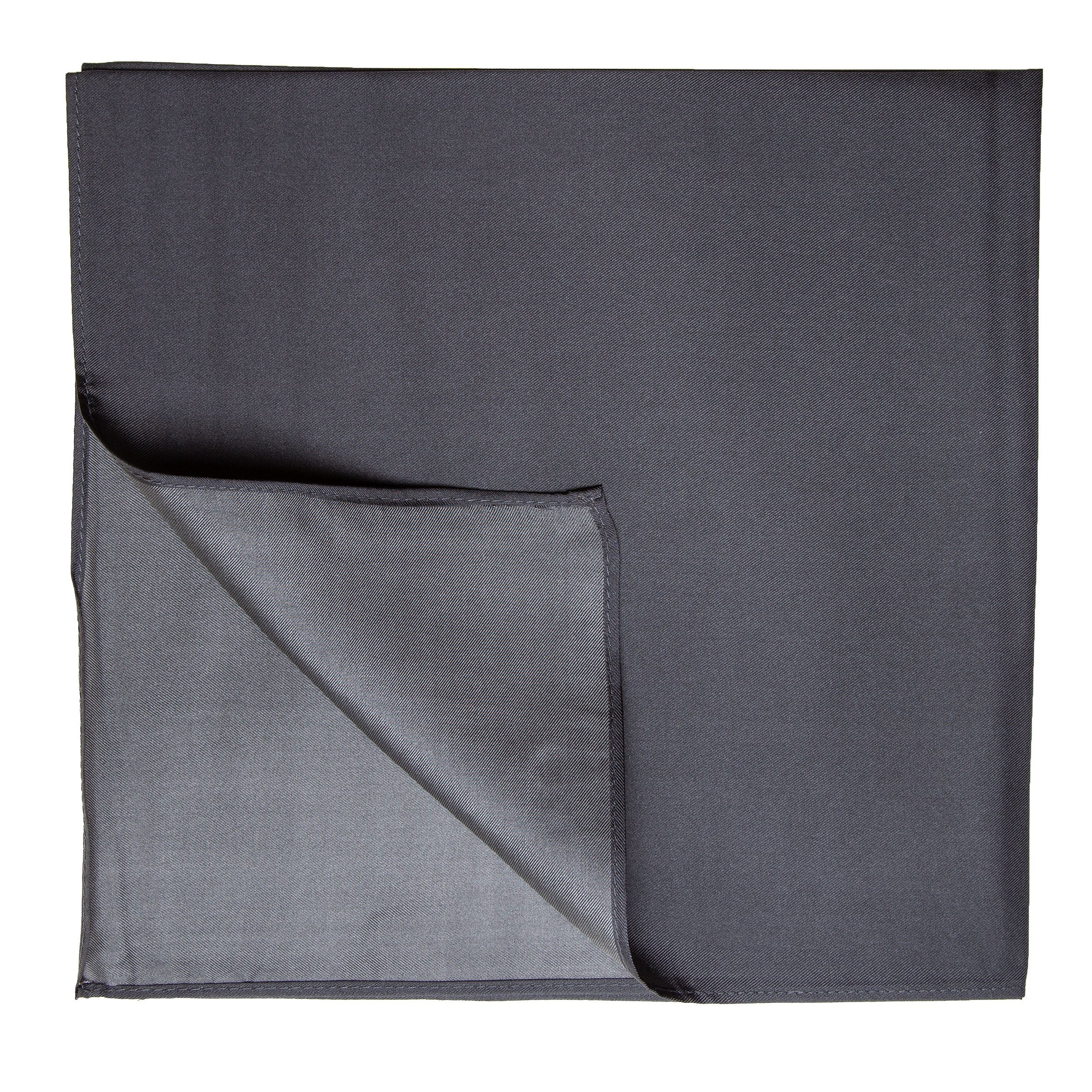 TINITEX Seidentuch Nickituch Halstuch Twill anthrazit