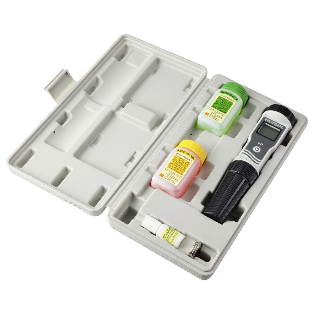 VOLTCRAFT Feuchtigkeitsmesser VOLTCRAFT PHT-02 ATC pH-Messgerät