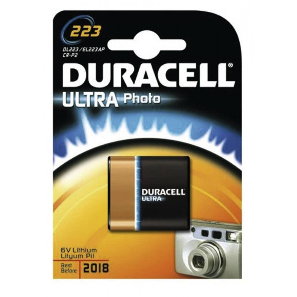 Duracell Duracell 223 Ultra Batterie für Fotogeräte. Batterie, (6 Volt V), Hohe Leistung für Fotogeräte