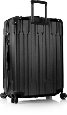 Heys Hartschalen-Trolley Xtrak, black, 76 cm, 4 Rollen, Reisegepäck Koffer groß Reisekoffer TSA Schloss Volumenerweiterung