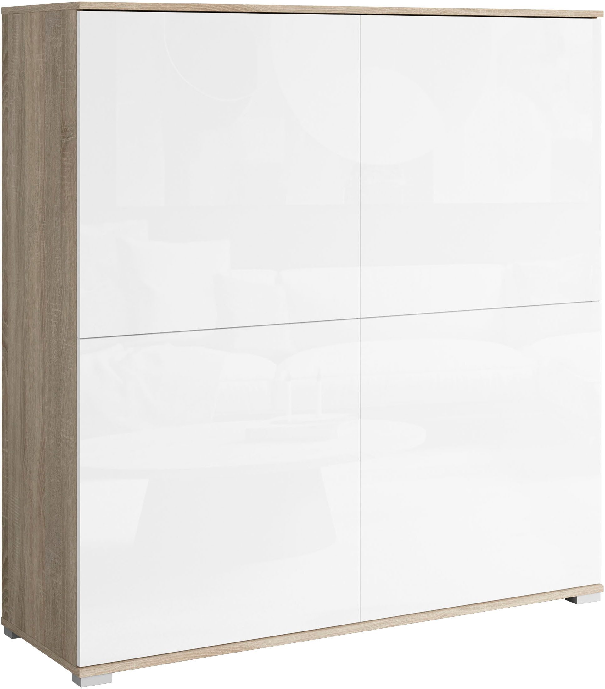OTTO home PC-Schrank Kenia, Sekretär, Home Office (1 St), Mit Push-to-open, Tastaturauszug und praktischem Stauraum