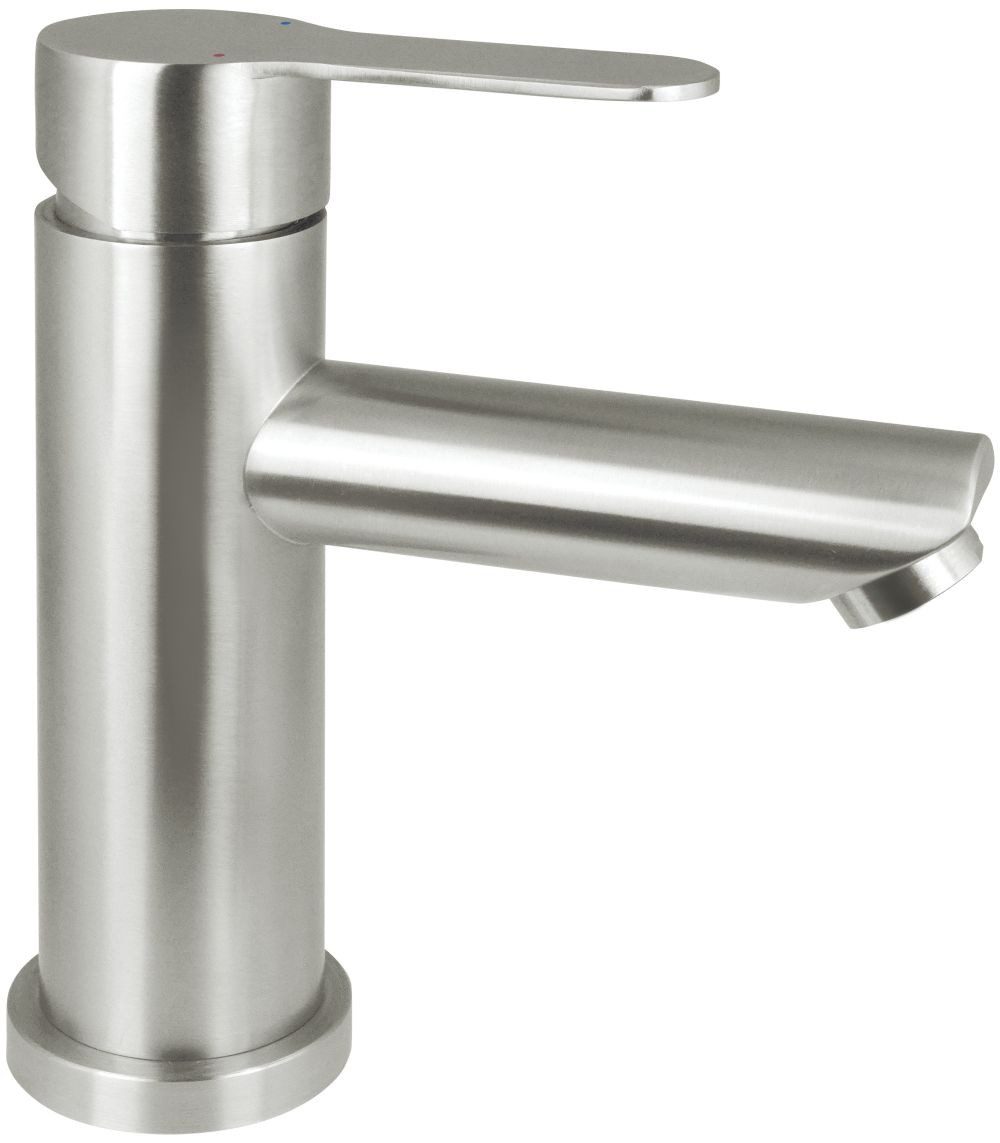 Deante Waschtischarmatur Lupo Waschbeckenarmatur Edelstahl gebürstet, günstig online kaufen