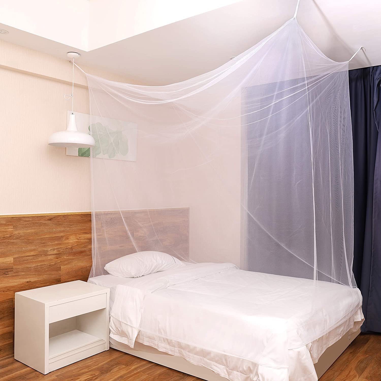 Doppelbett Schutznetz Fliegennetz & Insektenschutz für Moskitonetz für Outdoor, XXL Sekey Einzelbetten In- 220x100x200cm