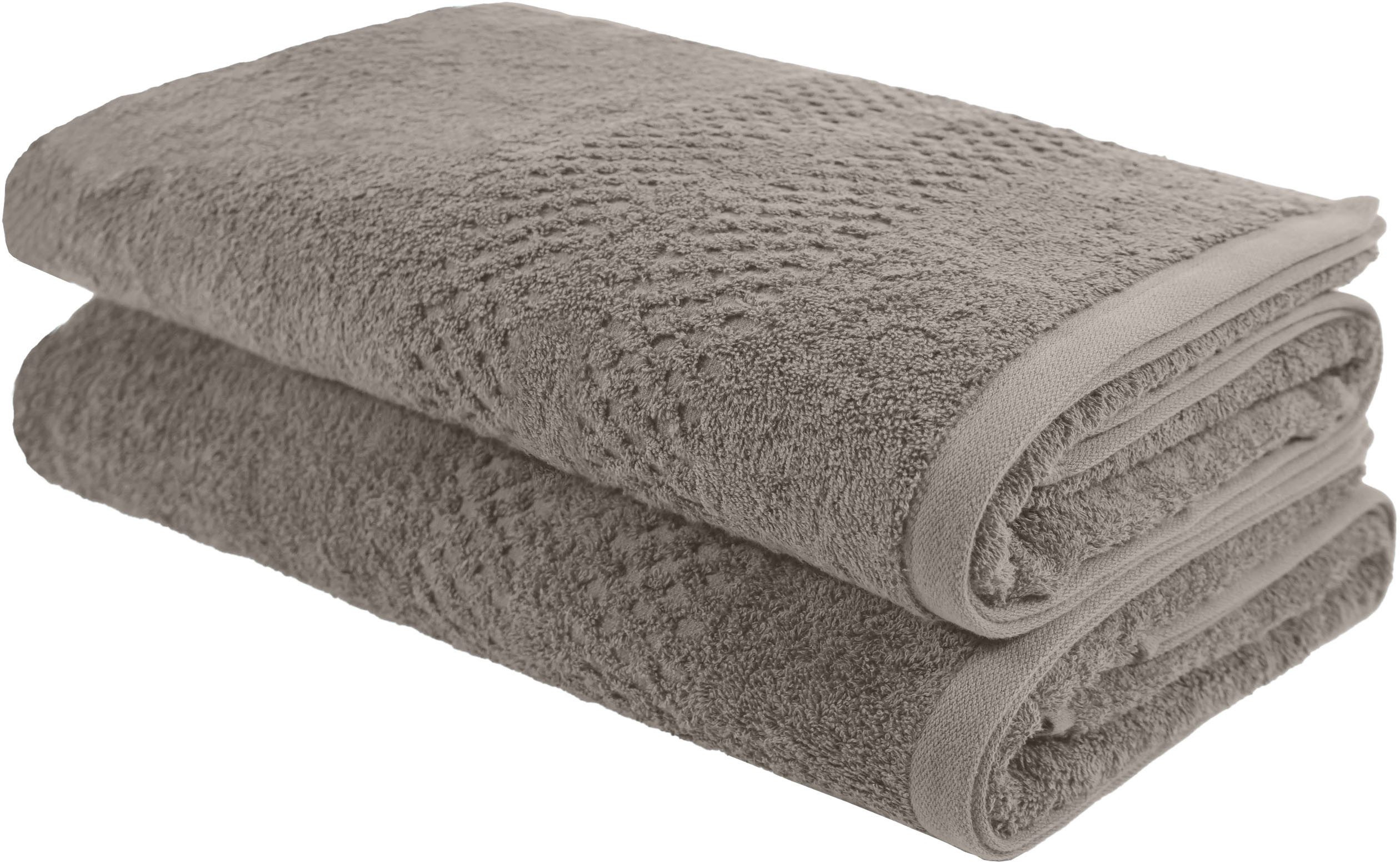 OTTO home Saunatuch Regona, 80x200cm, flauschig und weich, 100% Baumwolle, 500 gr/m², Frottier (Set, 2-St), Premium Handtücher mit Bordüre, Handtuch-Set, 5 Jahre Garantie