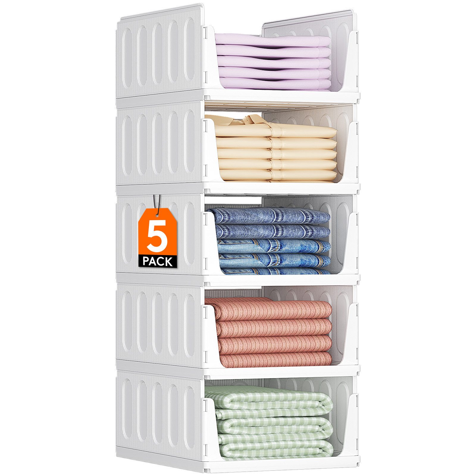 Lifewit Aufbewahrungsbox Organizer Schrank-Organizer Kleiderschrank faltbare Aufbewahrungsbox