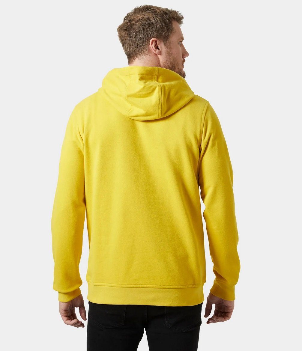 Helly Hansen Kapuzenpullover Logo Hoodie (Bio-Baumwolle) gelb Herren