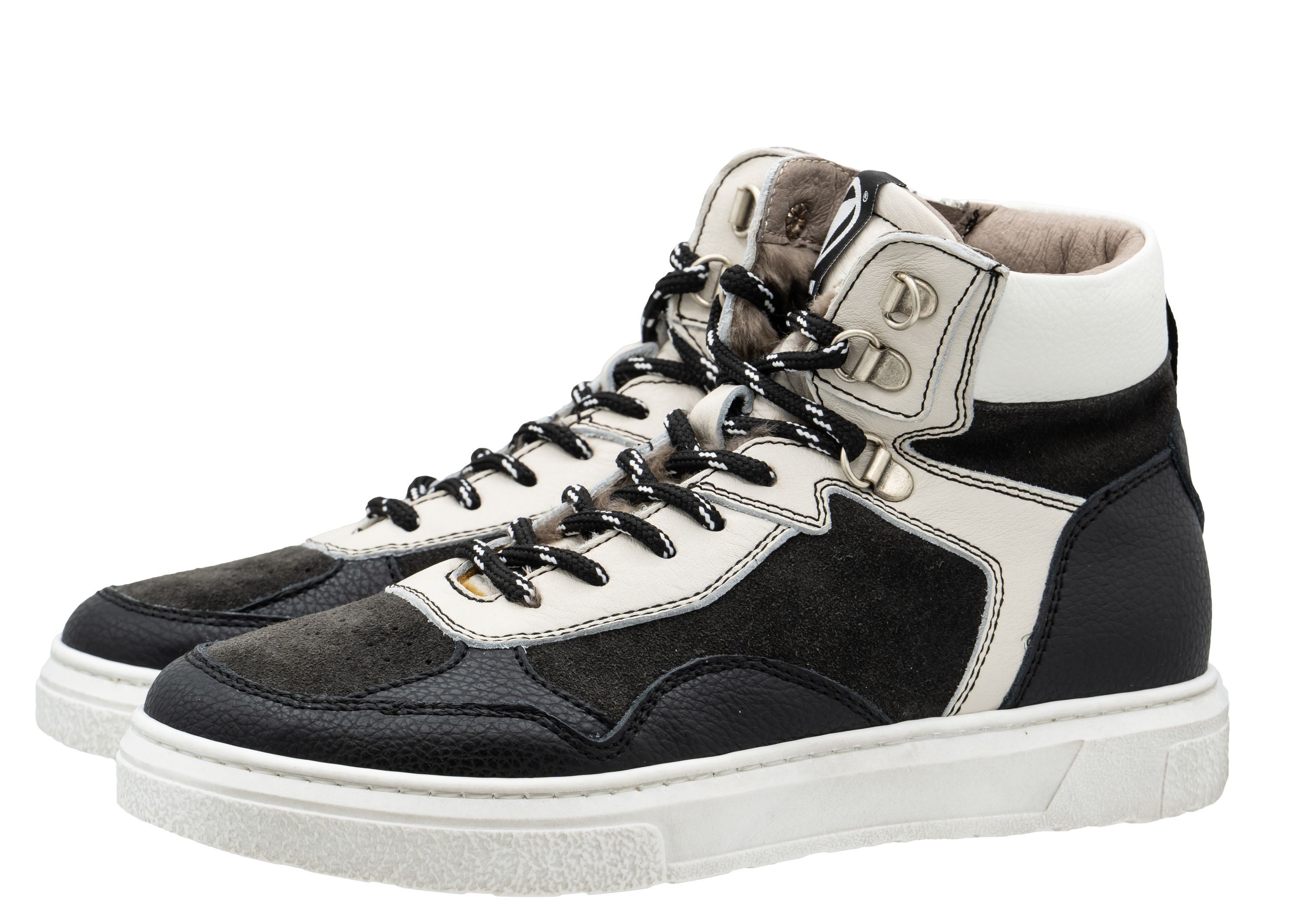 Momino Momino Sneaker 4150 Wintersneaker Lammfell high top Leder Sneaker