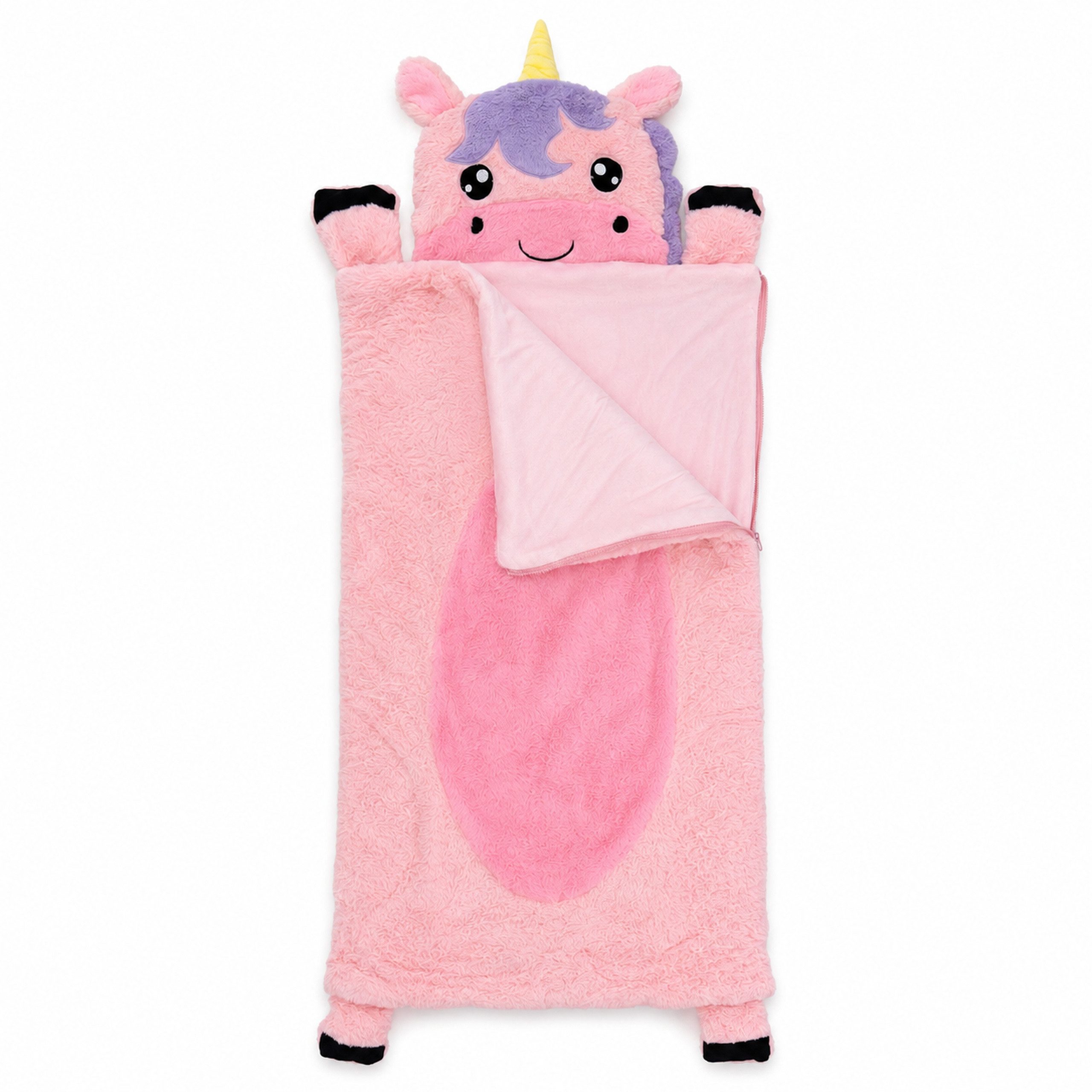 Home Creation Kinderschlafsack Kinder-Kuschelschlafsack für Zuhause ca. 68 × 160 cm, flauschig, mit Reißverschluss – Bild 2 von 5