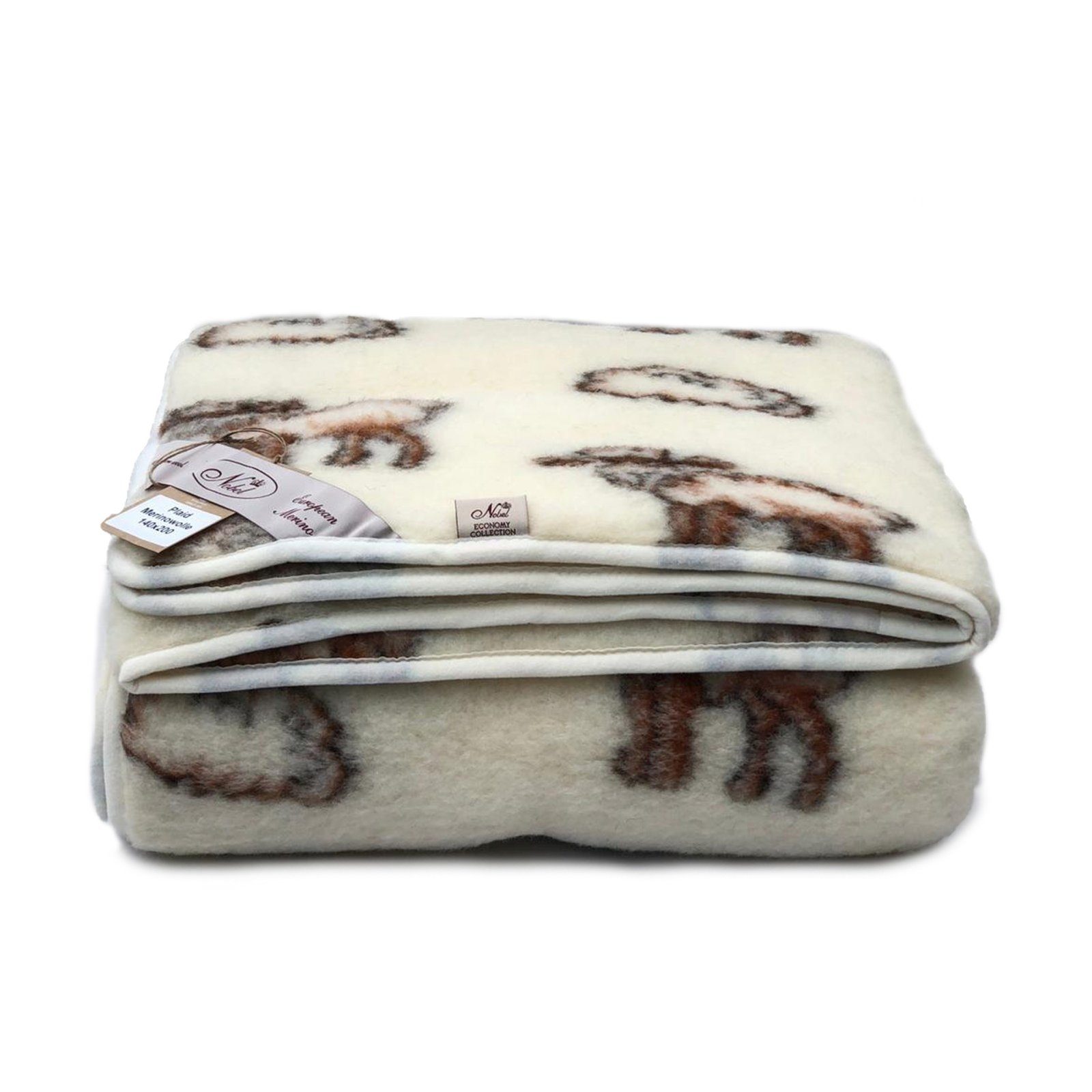 Wolldecke, Hollert, Merino Standard Wohndecke Felldecke Kuscheldecke