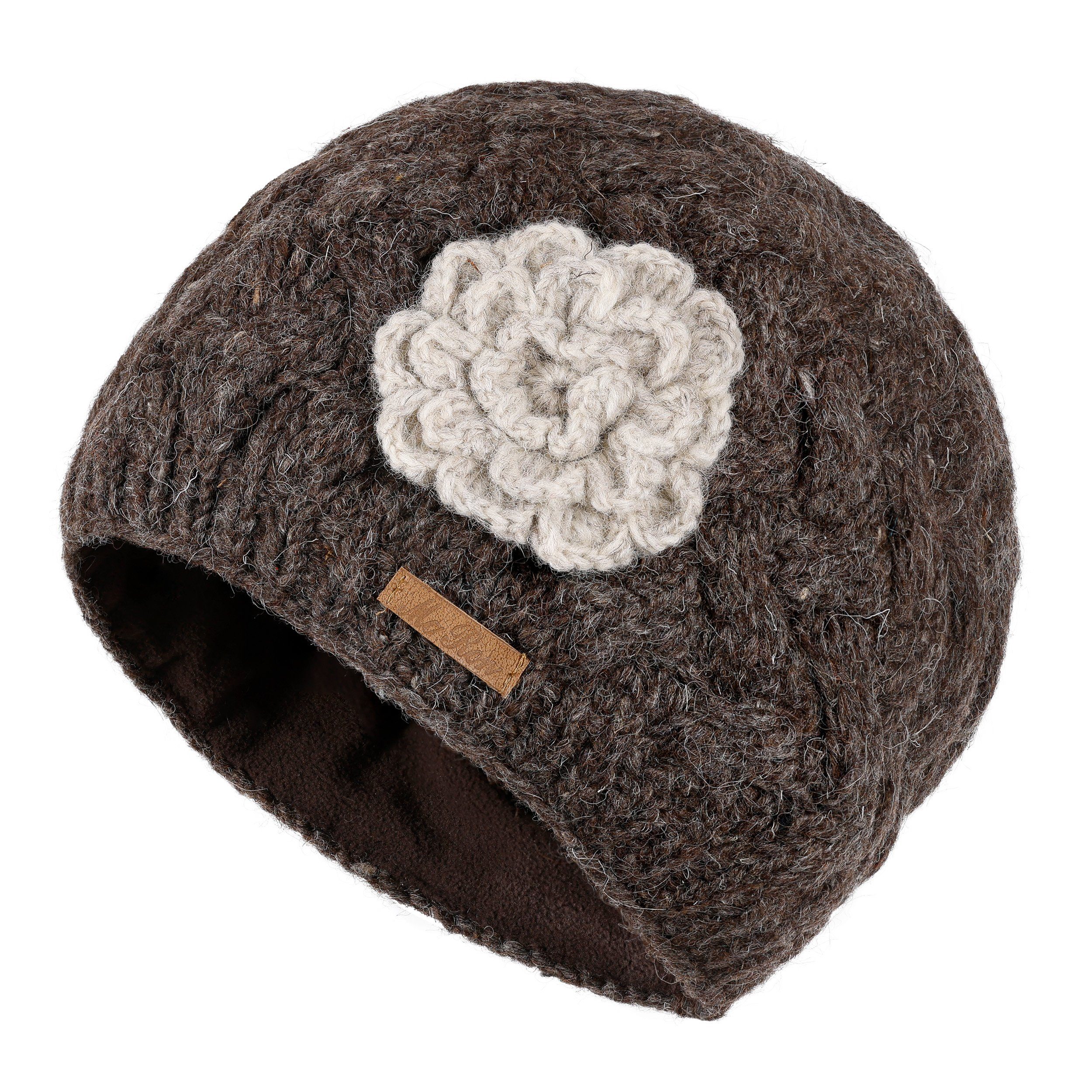 McRon Strickmütze Wollmütze Modell Arielle gefüttert mit Fleece, hoher Schu günstig online kaufen