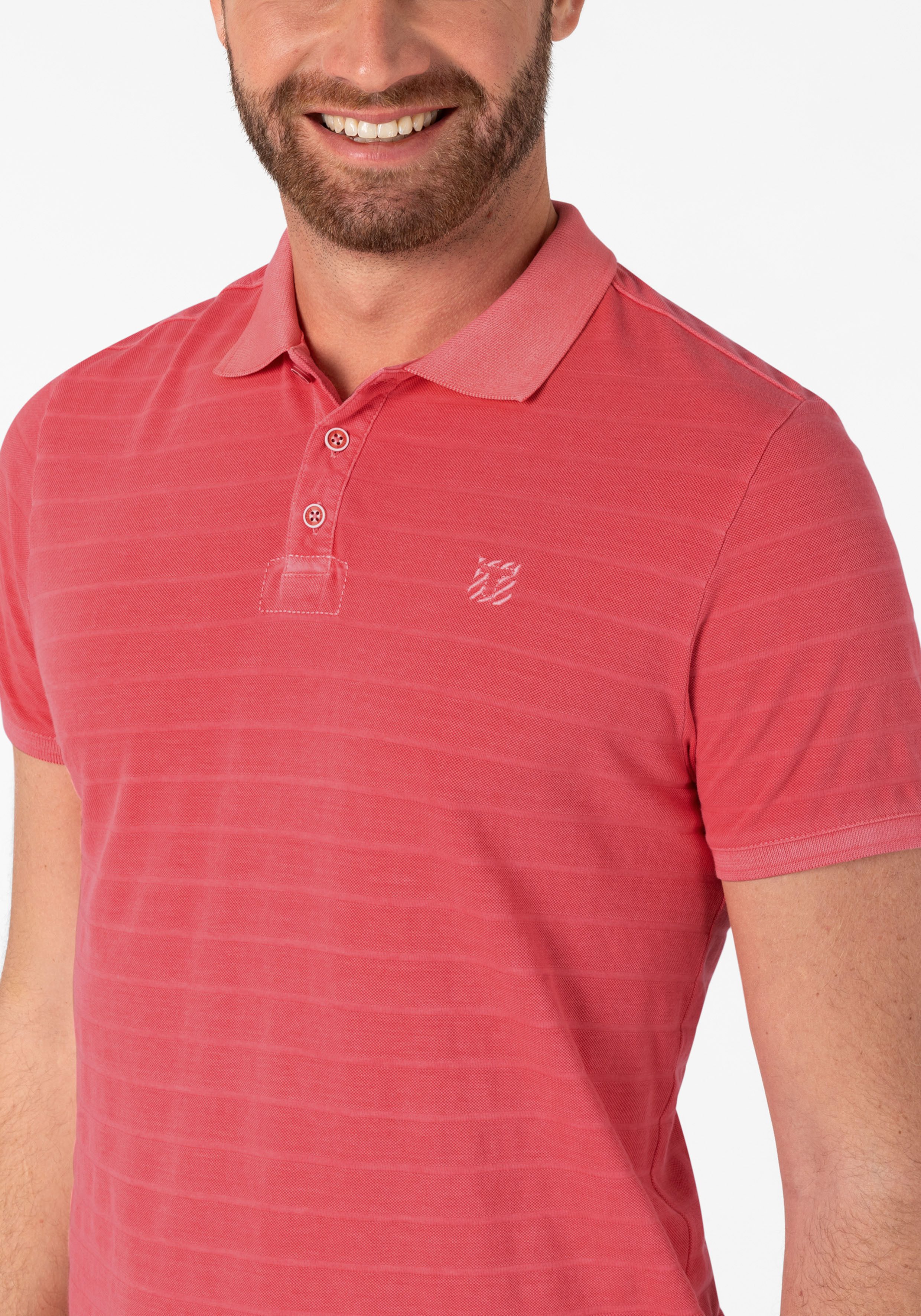 TIMEZONE Poloshirt Tonal Striped Poloshirt