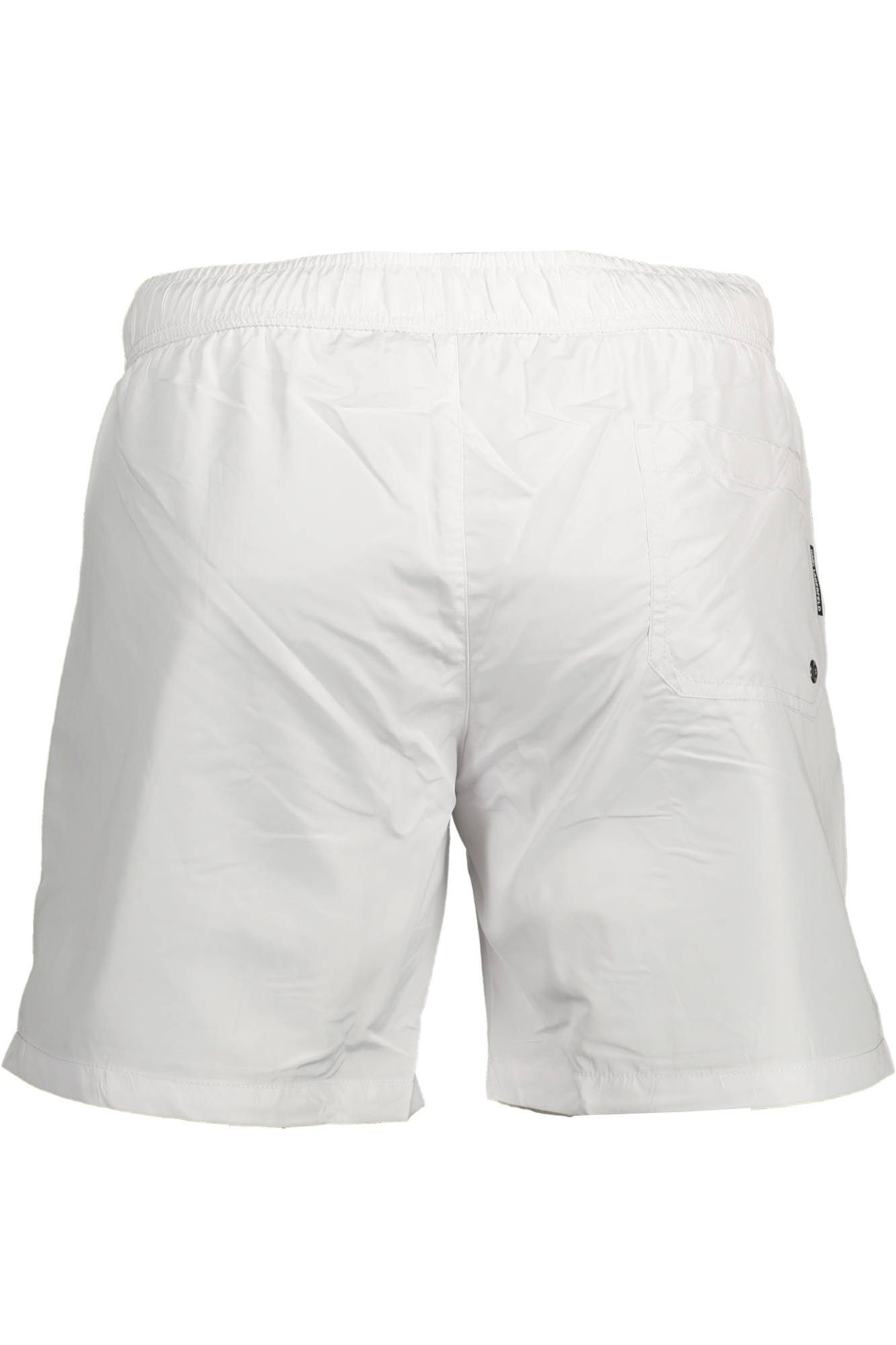 KARL LAGERFELD Badeshorts Elegante Herren-Badeshorts Weiß mit Taschen & Logo-Applikation