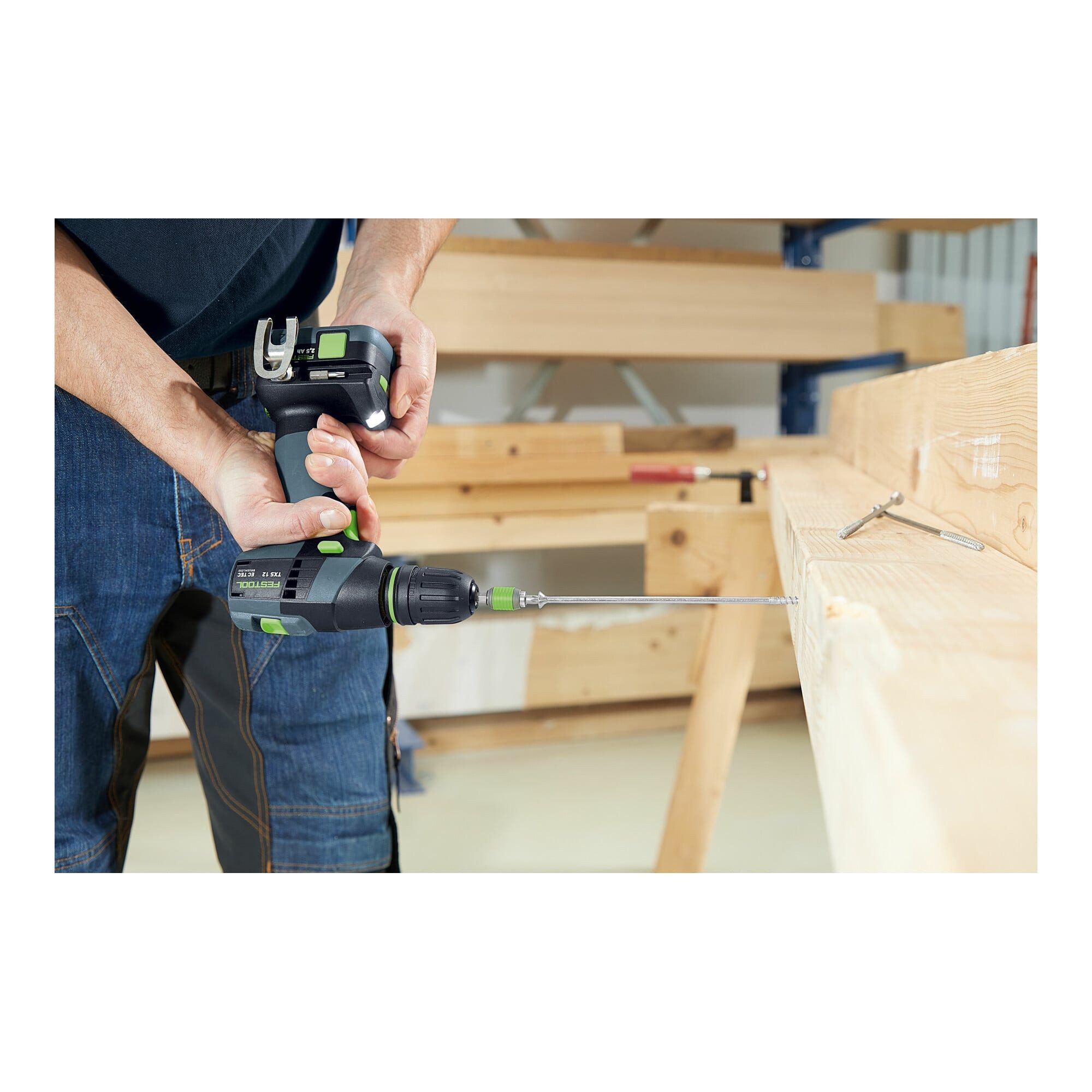 FESTOOL Bohrschrauber Festool Akku-Bohrschrauber TXS 12 2,5-Set