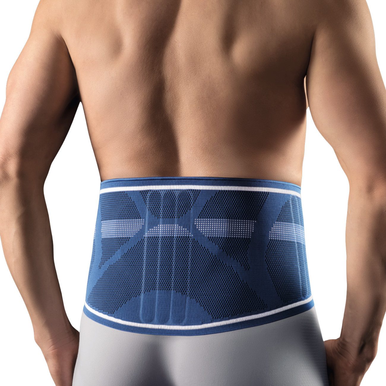 Seeger Gesundheitshaus Rückenbandage Rückenbandage Komfort Herren, Silber Größe 5