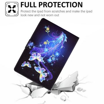 Wigento Tablet-Hülle Für Samsung Galaxy Tab A7 T500 / T505 2020 Motiv 86 Tablet Tasche Kunst Leder Hülle Etuis