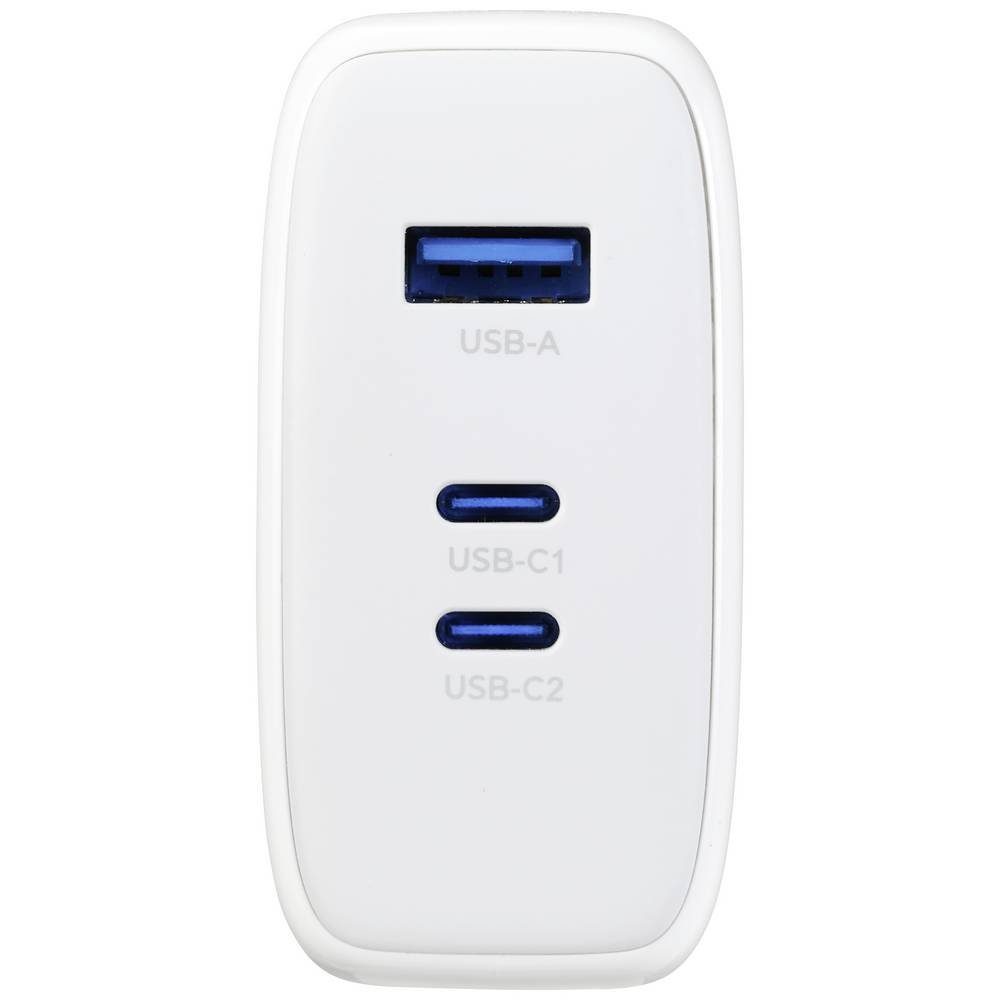 VOLTCRAFT 100 W GaN USB-Ladegerät mit 2 m USB-C/USB-C® Kabel, GaN VC-12910570 USB-Ladegerät (GaN)