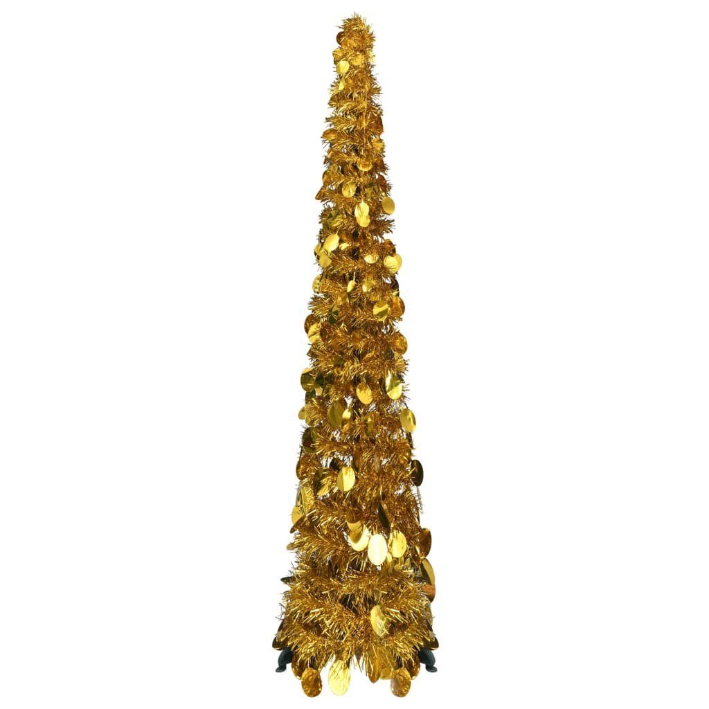 furnicato Pop-Up-Weihnachtsbaum Weihnachtsbaum Golden Künstlicher Künstlicher 120 PET cm