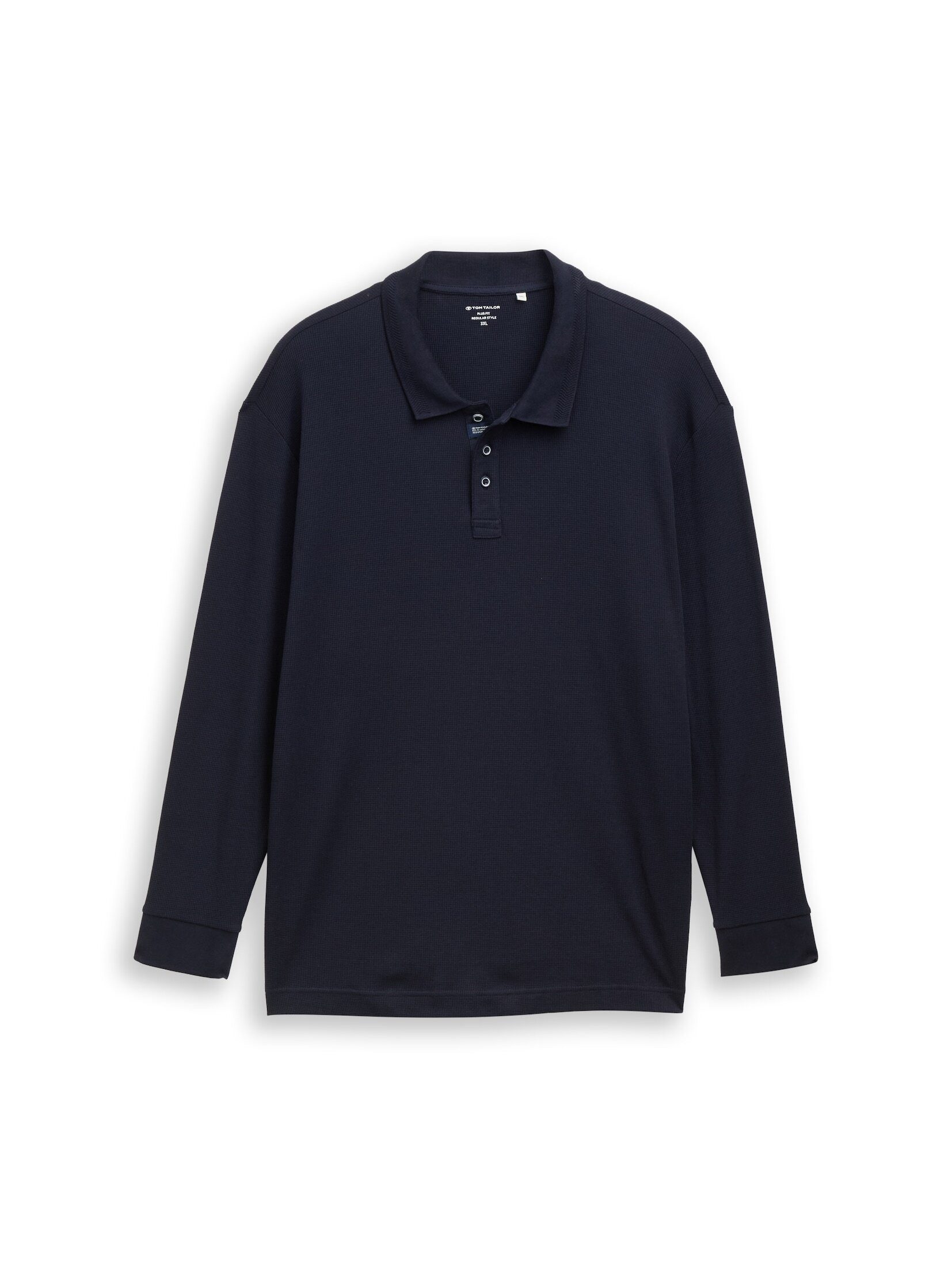 TOM TAILOR PLUS Langarm-Poloshirt Poloshirts Plus Size - Langarm Poloshirt günstig online kaufen