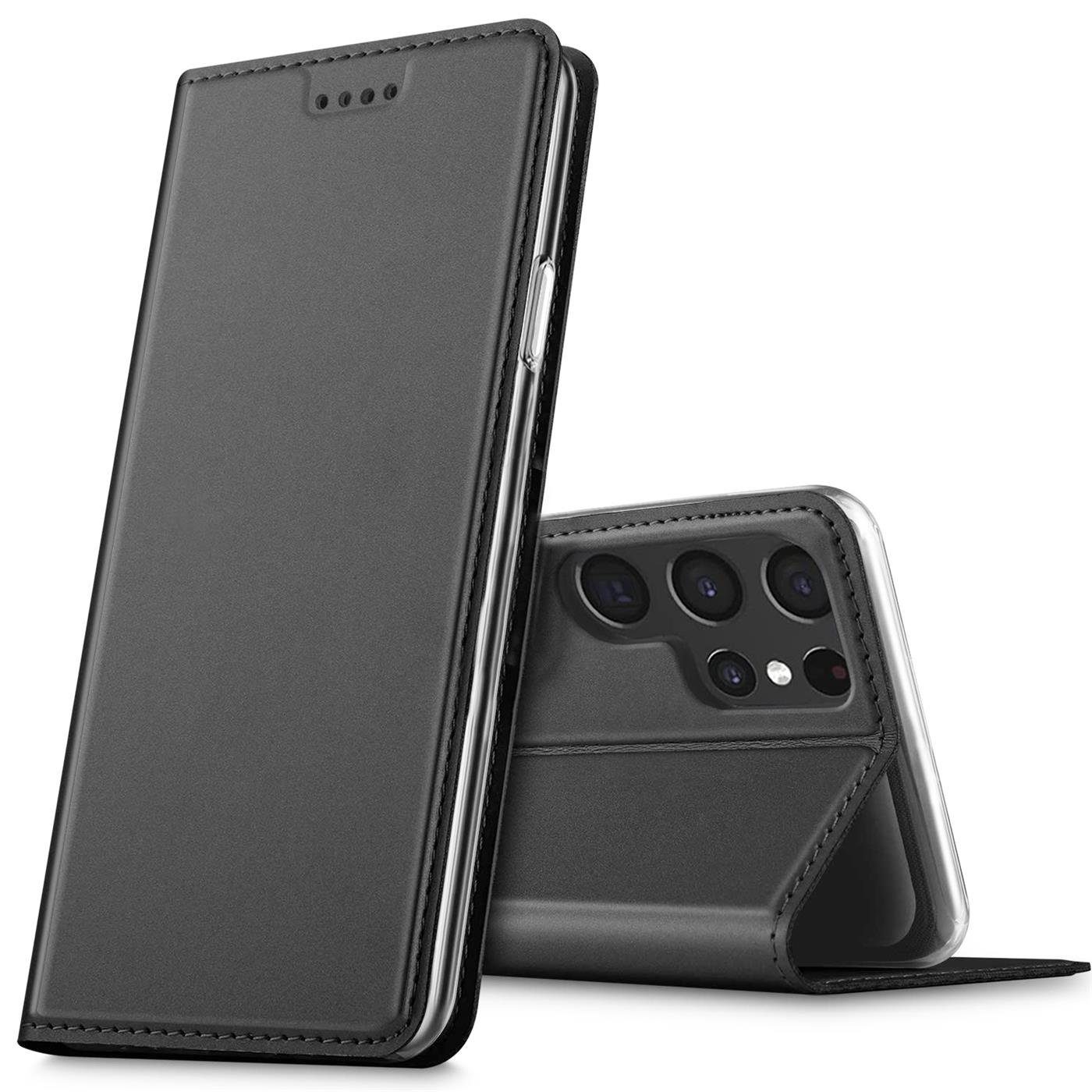 CoolGadget Handyhülle Magnet Case Handy Tasche für Samsung Galaxy S24 Ultra 6,8 Zoll, Hülle Klapphülle Slim Flip Cover für Samsung S24 Ultra 5G Schutzhülle