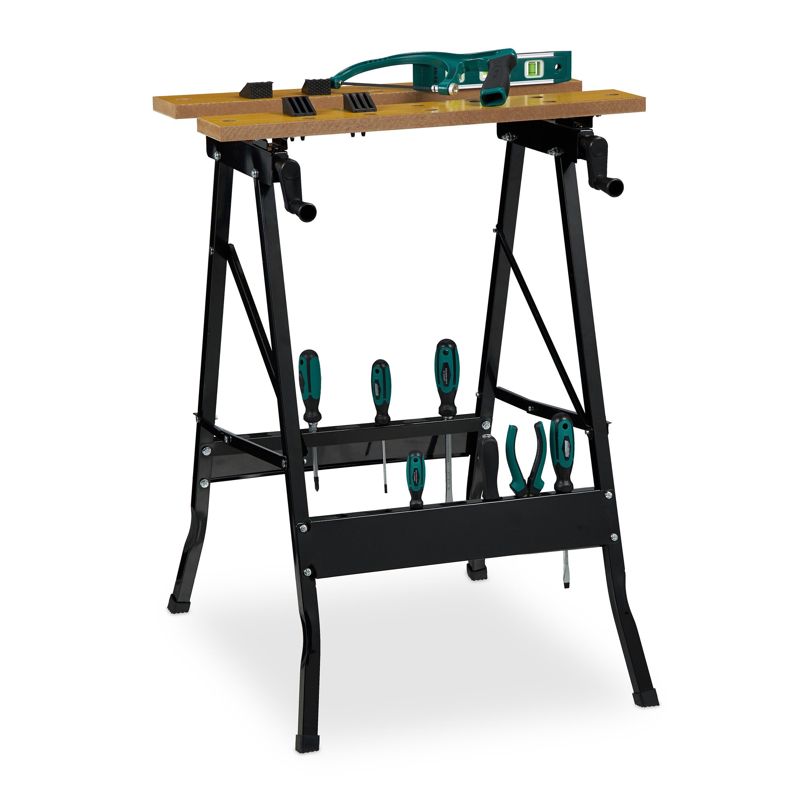 relaxdays Werkbank Klappbare Werkbank aus Stahl günstig online kaufen