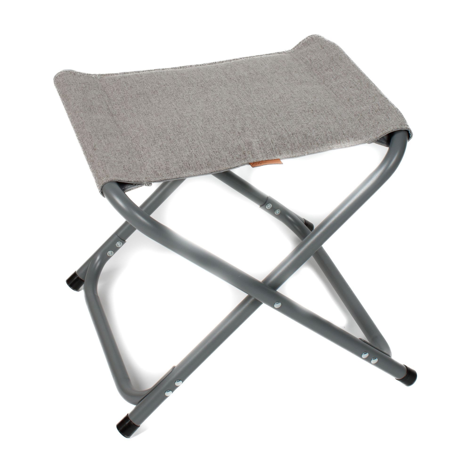 Eclipse Campingstuhl Titan Grau, Glamping Hocker "TITAN" mit Tischablage