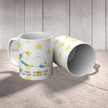 Mr. & Mrs. Panda Tasse Einhorn Schnuller - Weiß - Geschenk, Geschenk Tasse, Kaffeebecher, Pe, Keramik, Exklusive Motive