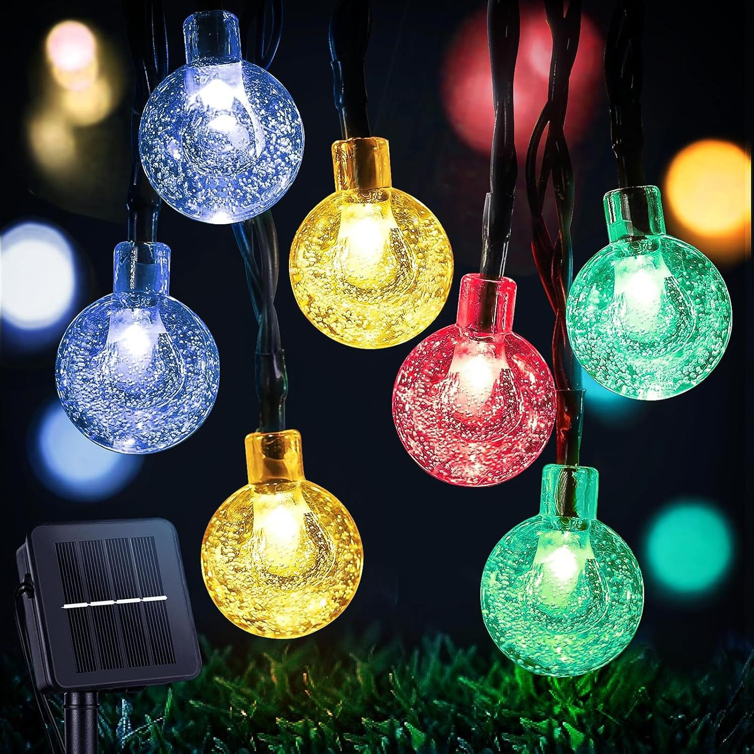 Tukrool LED-Lichterkette Solar-Lichterkette für den Außenbereich, günstig online kaufen
