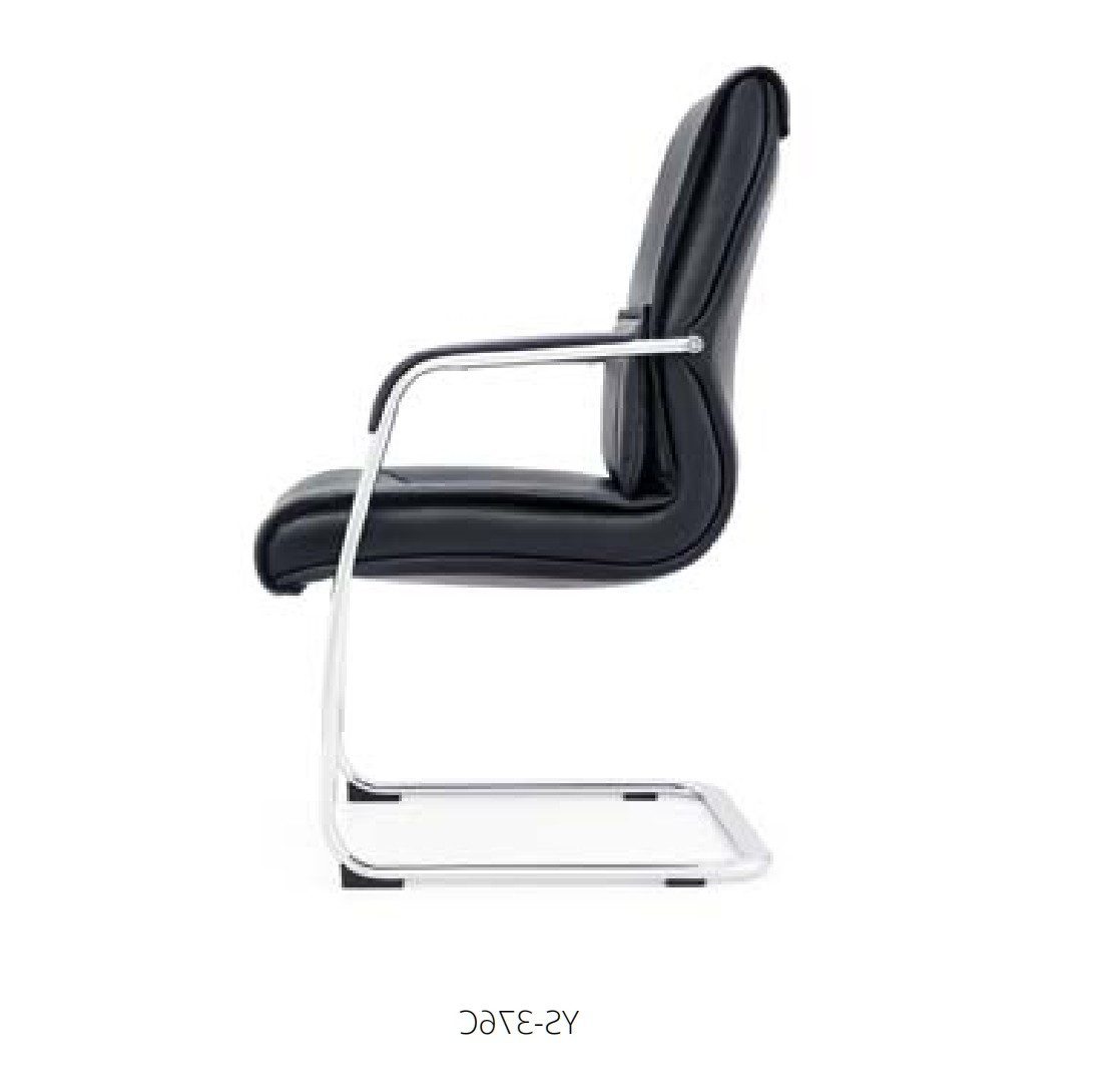 Xlmoebel Freischwinger XLMOEBEL Kunstlederstuhl Schwarz mit elegantem Design und Komfort, Made in Europa