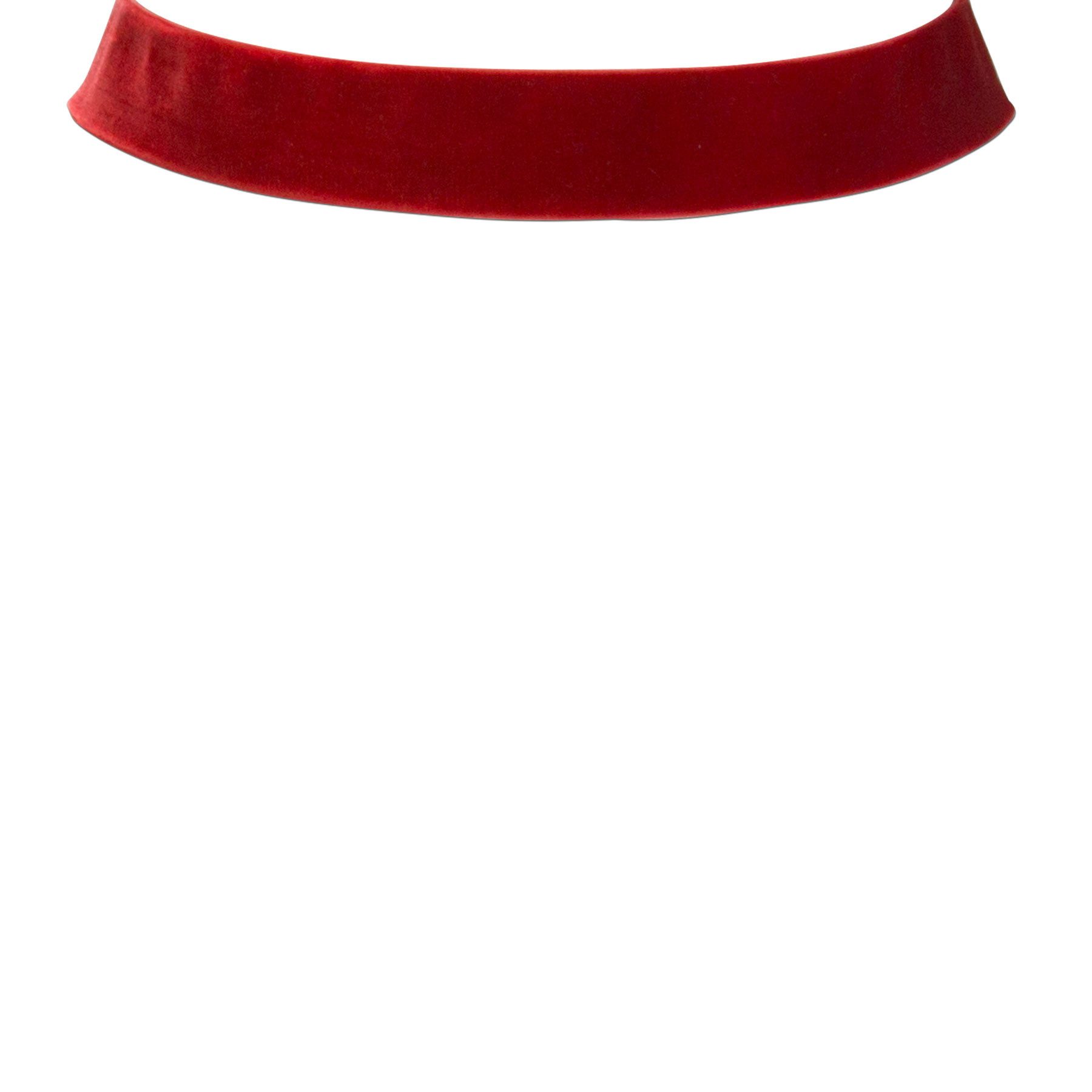 Alpenflüstern Choker Trachten-Samt-Kropfband breit (rot), - Trachtenkette enganliegend, Kropfkette elastisch, eleganter Damen-Tr – Bild 2 von 3