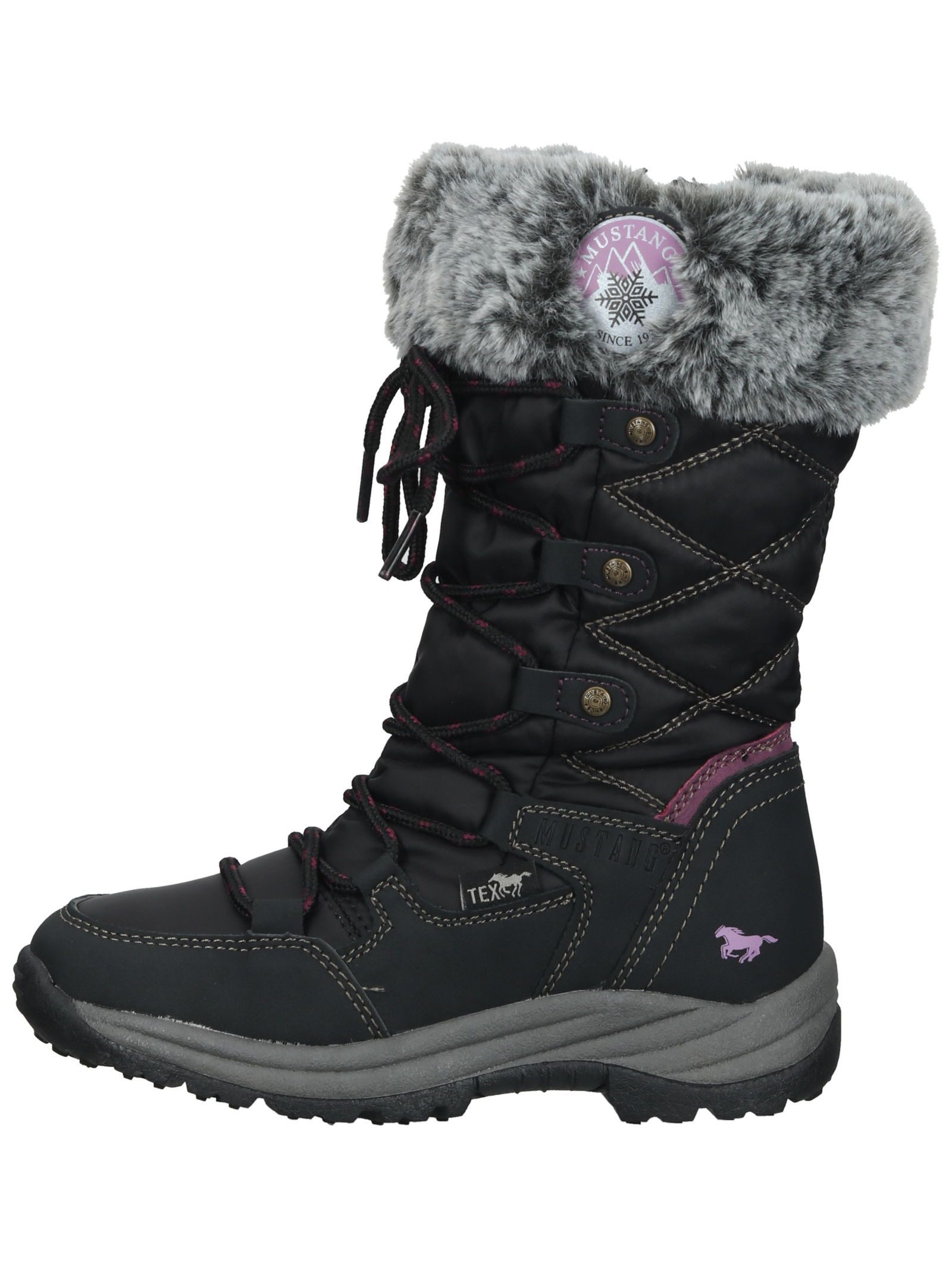 MUSTANG Stiefel Lederimitat/Textil Winterstiefel günstig online kaufen