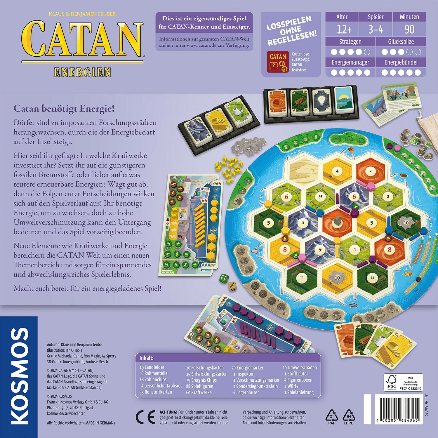 Kosmos Spiel Catan Energien, Made in Germany