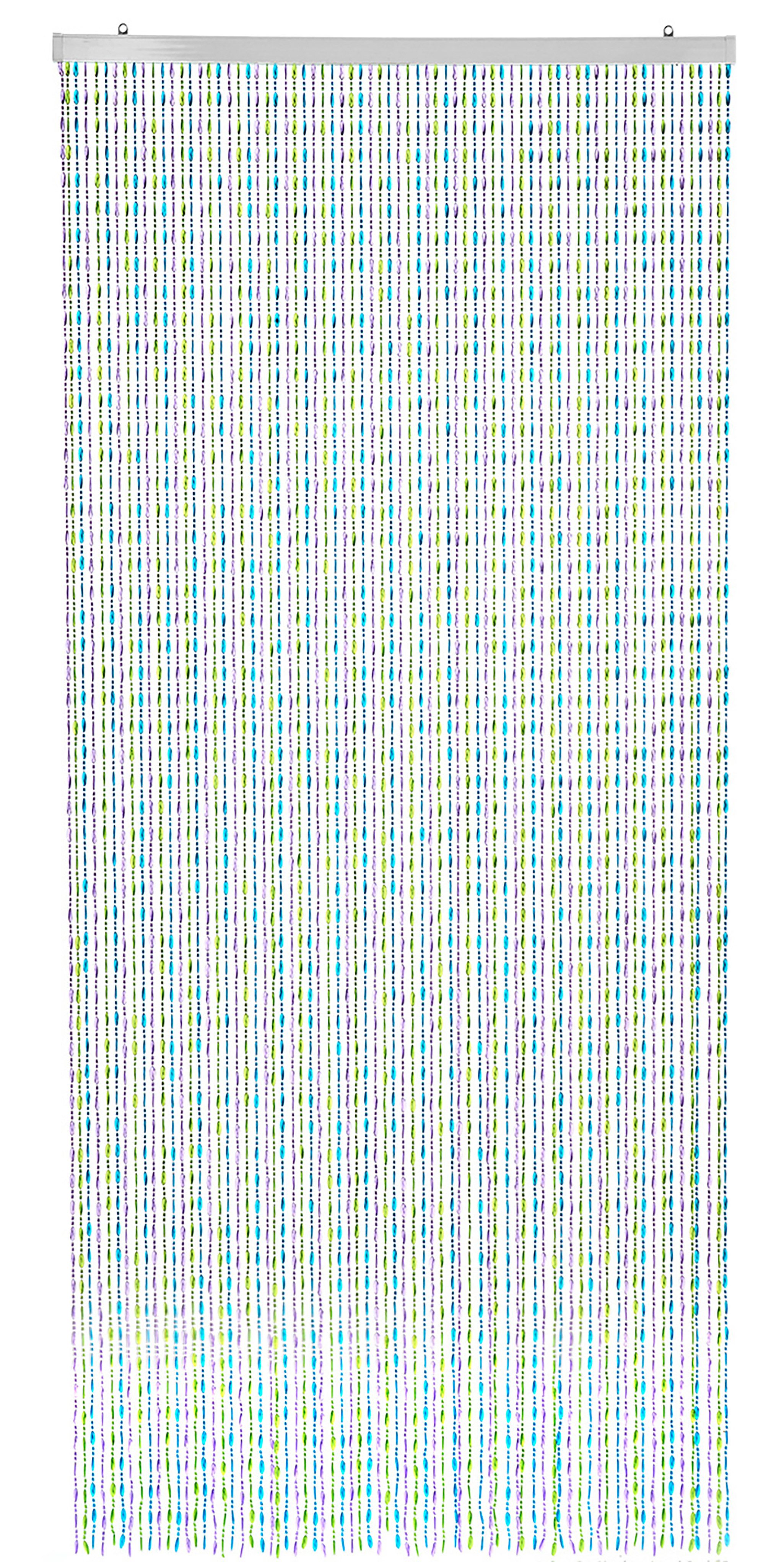 Kobolo Türvorhang Perlenvorhang RAINBOW 90x200 cm - Kunststoff bunt (1 St), Ösen