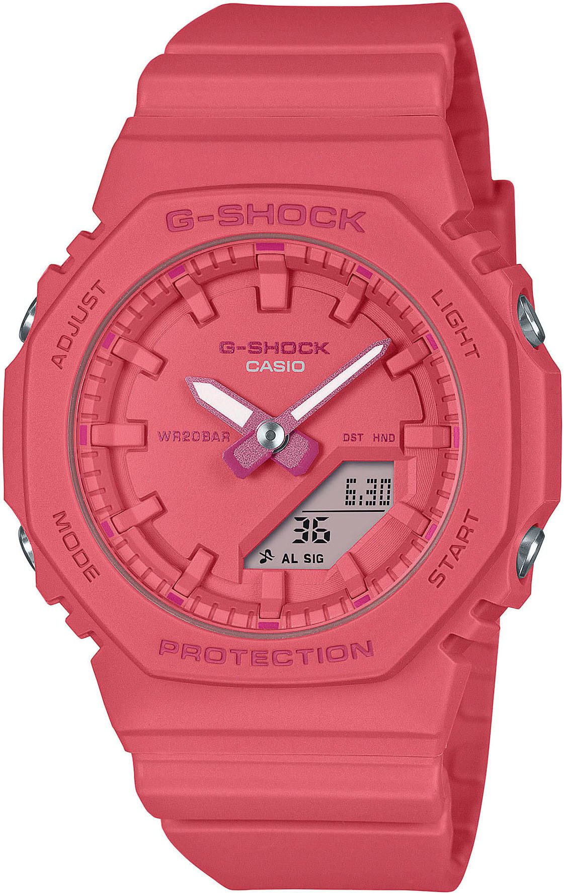 CASIO G-SHOCK Chronograph GMA-P2100-4AER, Quarzuhr,Armbanduhr Damenuhr,Herrenuhr, bis 20bar wasserd.Resinarmband