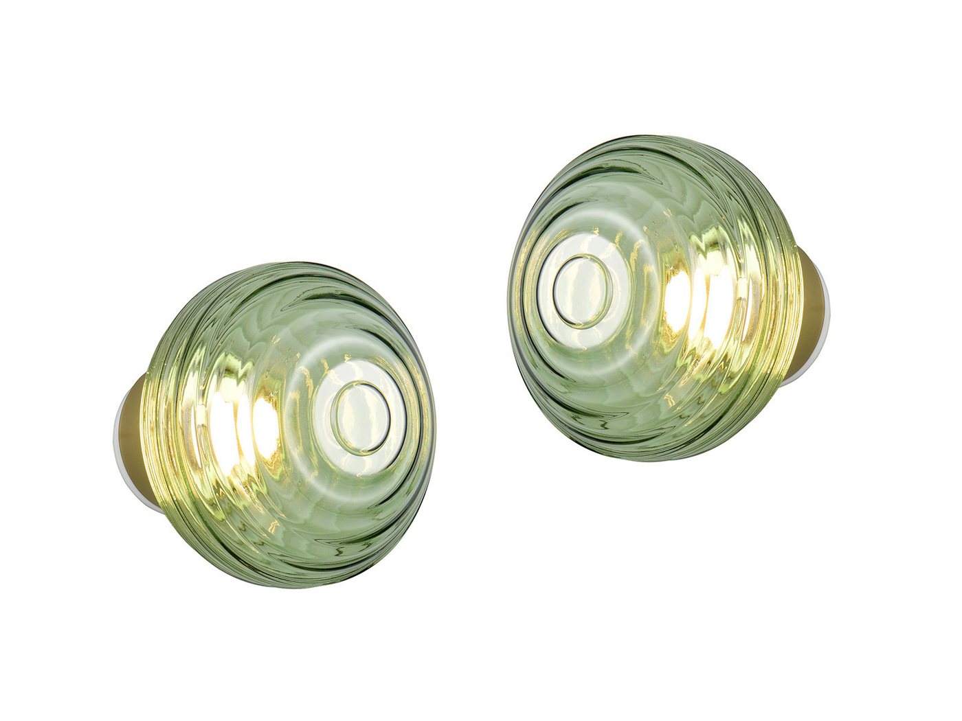 Reality Leuchten LED Wandleuchte, Dimmfunktion, LED fest integriert, Warmweiß, 2er SET kabel-lose Akku Wand-Beleuchtung ohne Strom-Anschluss Ø 15,5cm