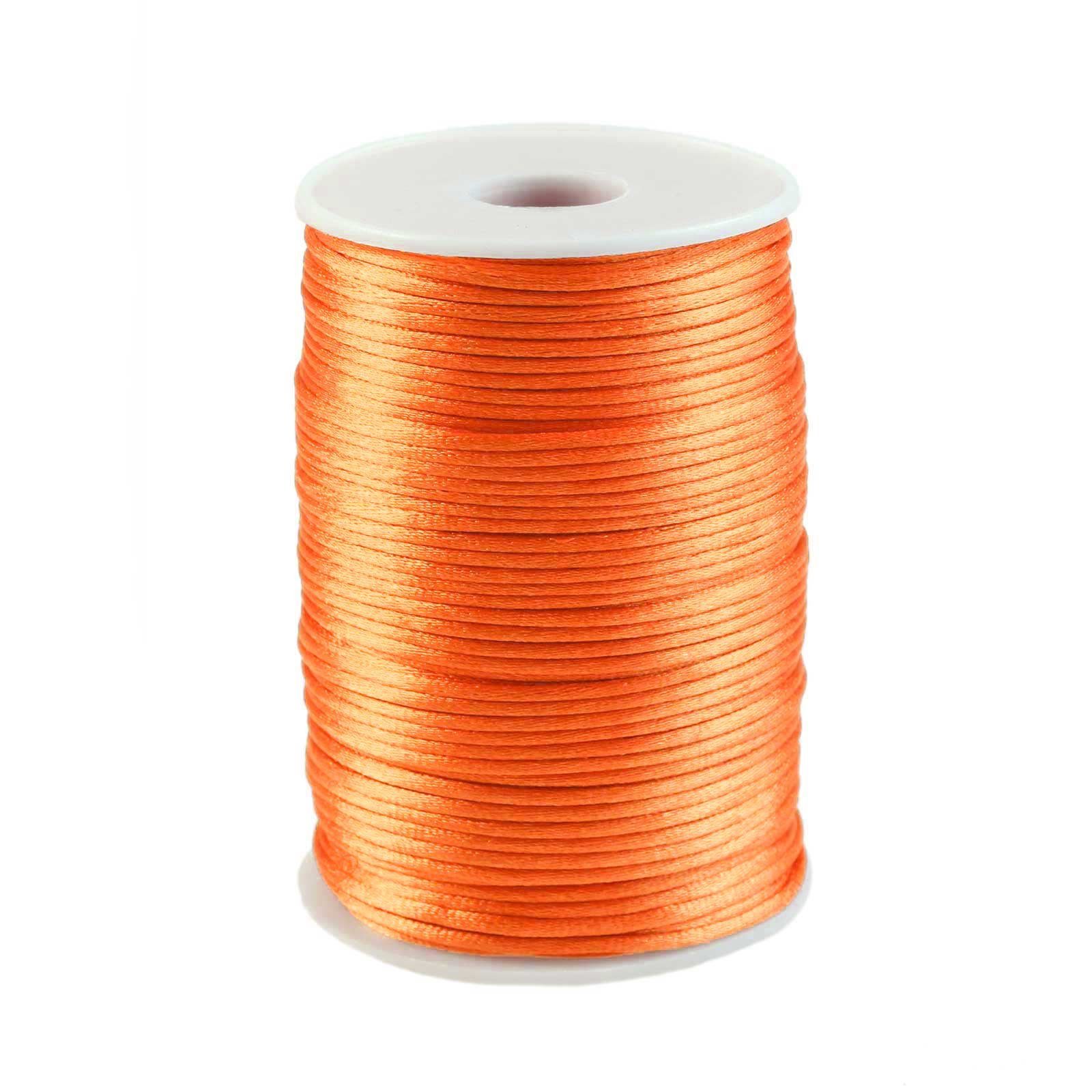 maDDma 90m Satinschnur 2mm Seil, orange günstig online kaufen