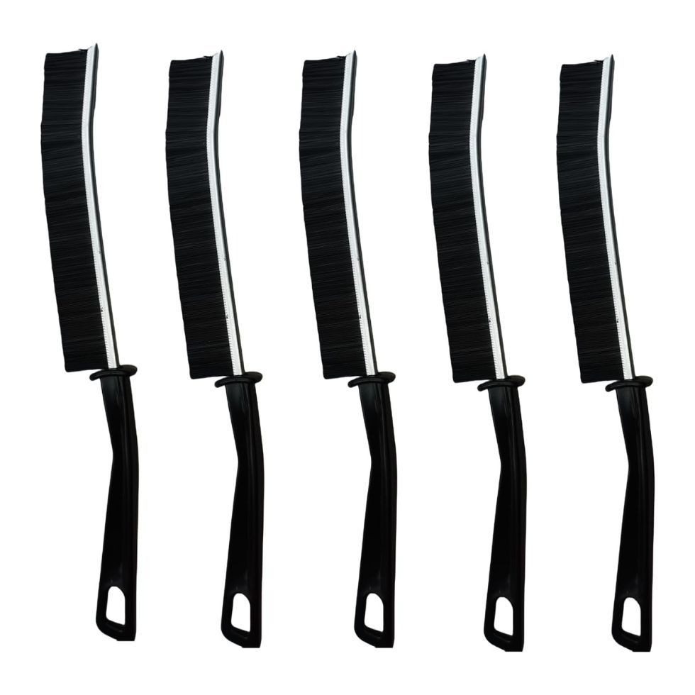 Montegoni Reinigungsbürsten-Set 5er Pack Fugenreinigungsbürste – Harte Borsten für Ritzen, Küche, Badezimmer, Fensterrahmen, Bodenfugen, Fliesen, Ecken und Ritzen, Fensterschienen, Arbeitsplattenränder, Fußleisten, (Reinigungsbürsten-Set, 5 stuck Fugenbür