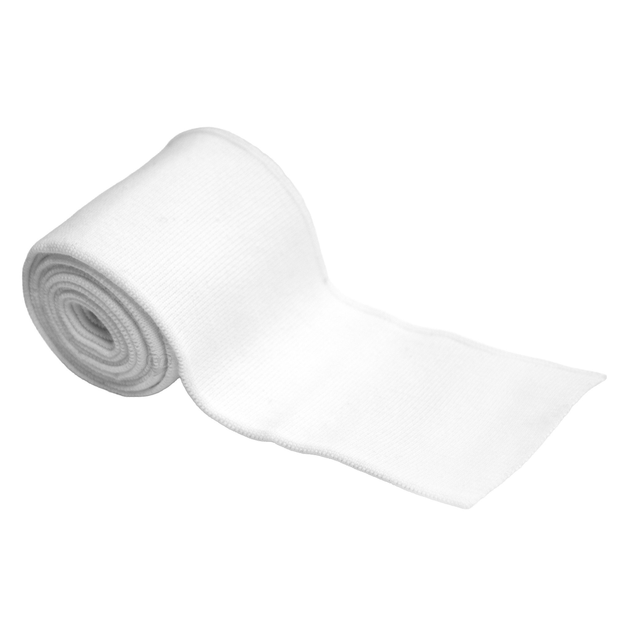 maDDma Stoff Fertigbündchen uni 110x6,5cm Cuff Ärmelbündchen elast. Strickbündchen, weiß