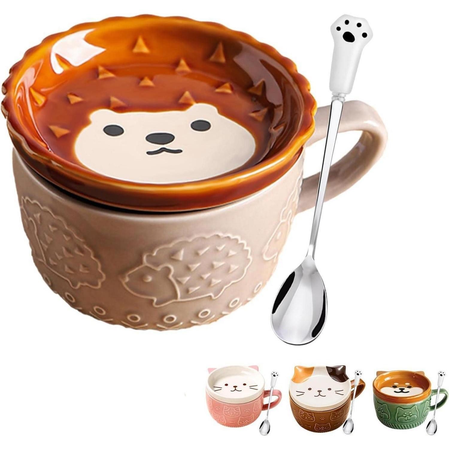 LuxusKollektion Tasse Kaffeetassen Keramik Deckel