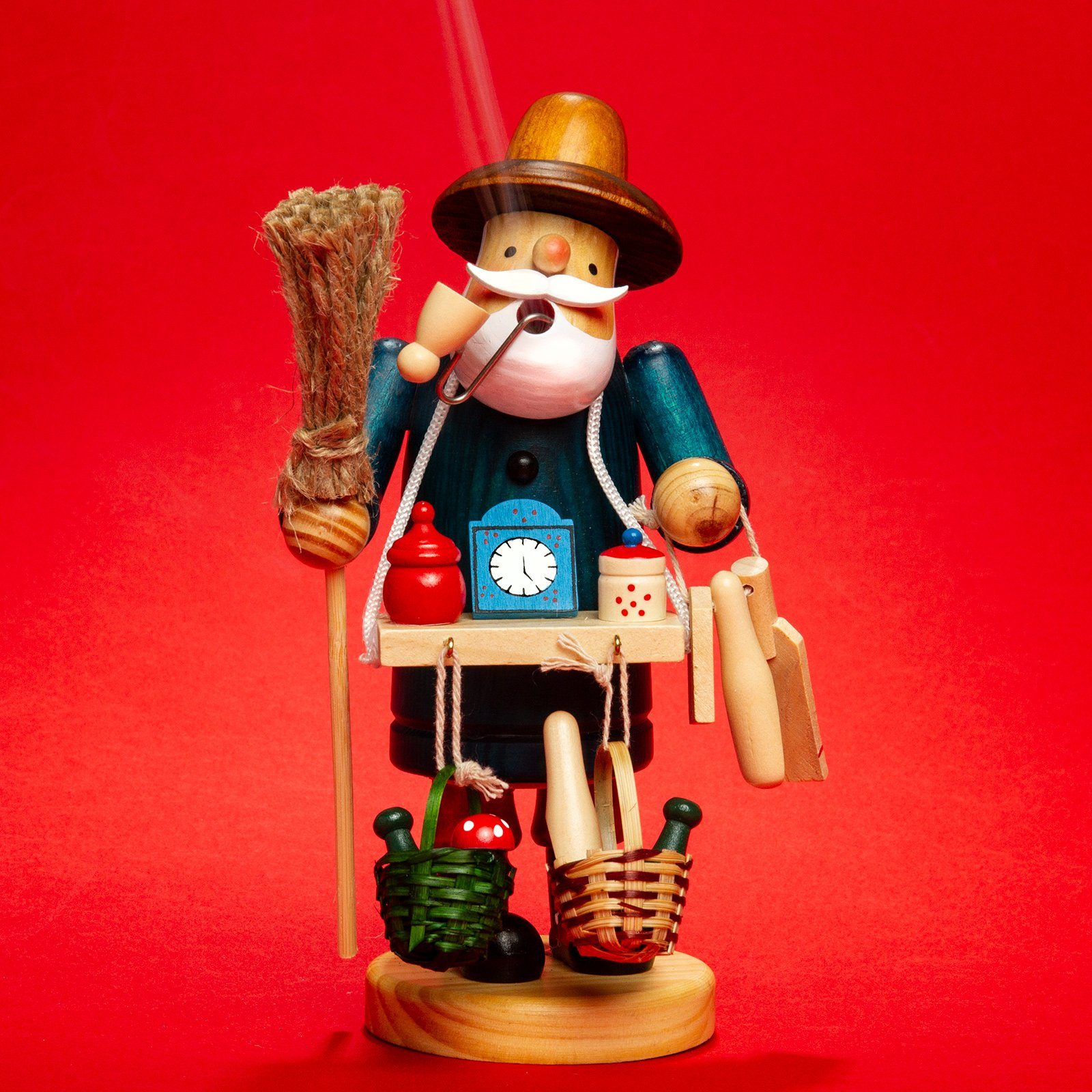 SIKORA Weihnachtsfigur RM-A Räuchermännchen aus Holz günstig online kaufen