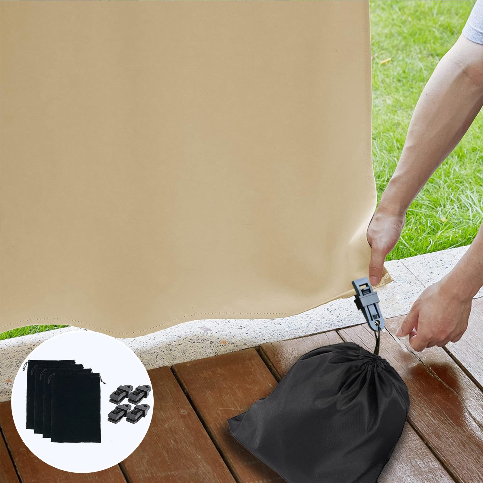 BTTO Beschwerungsgewicht Pavillon Gewichte,Terrassenvorhanggewichte Clip mi günstig online kaufen