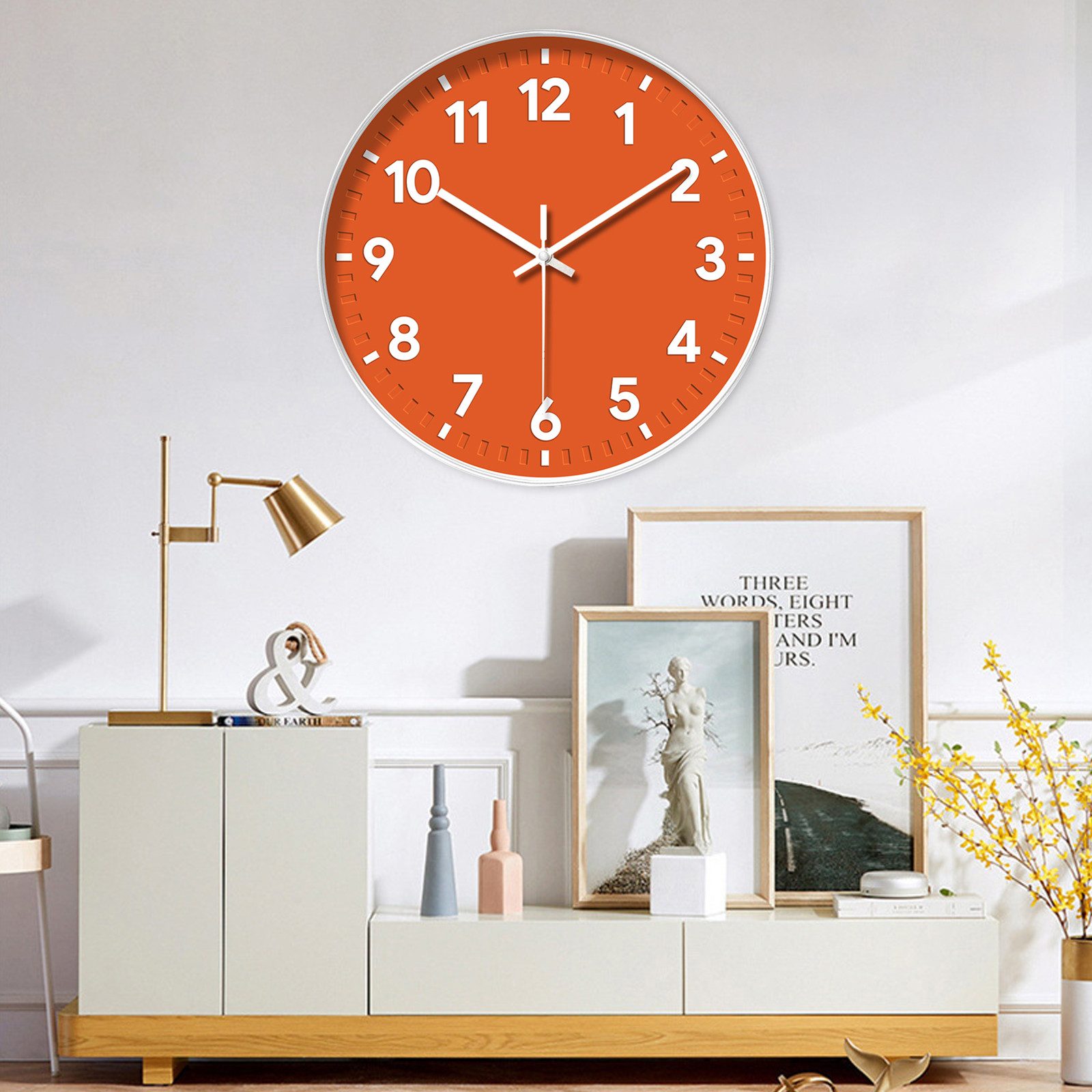 TWSOUL Wanduhr 30 cm leise Wanduhr, einfacher Stil, dekorative wanduhr (Prä günstig online kaufen