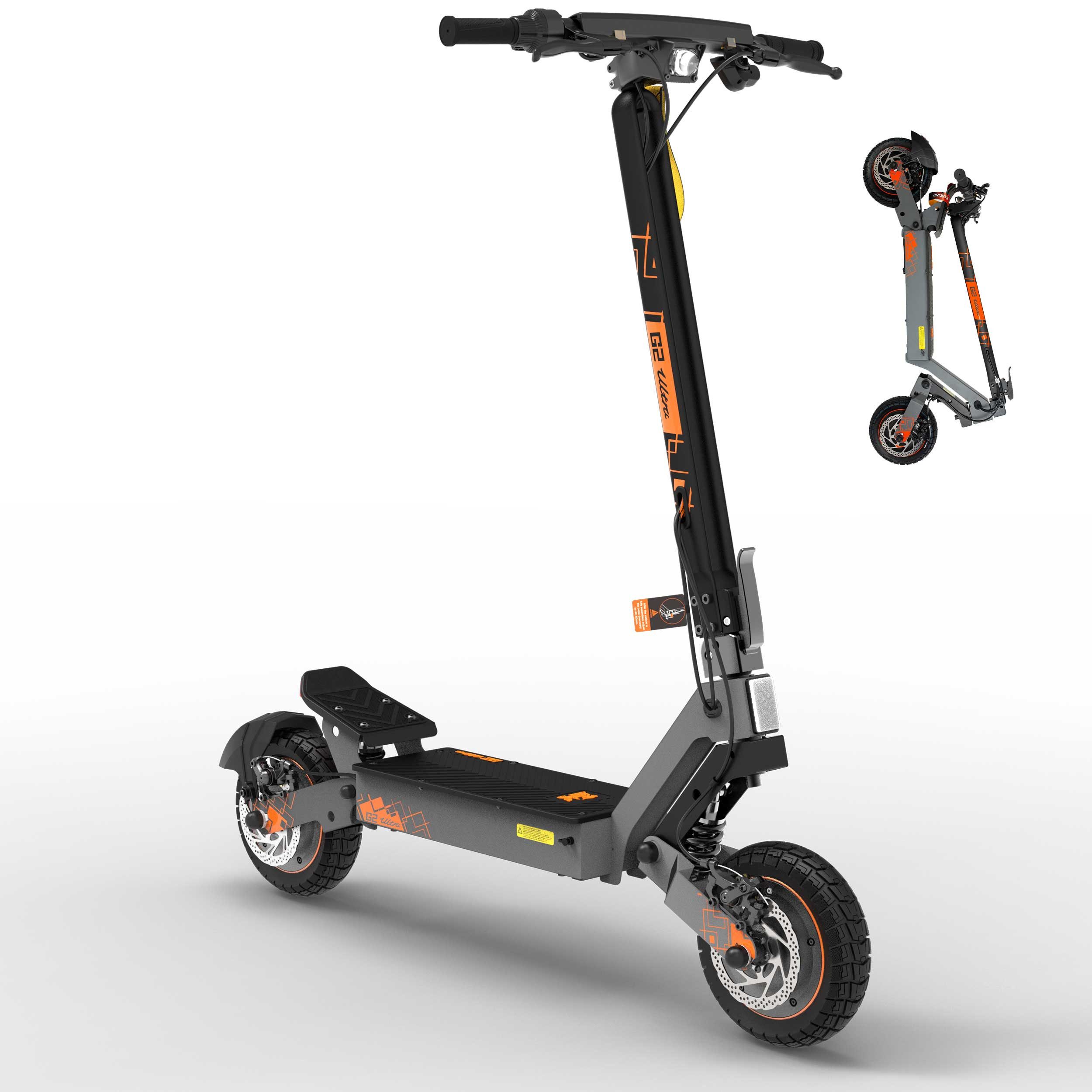 Vankel E-Scooter KuKirin G2 Ultra 864Wh 1600W, 48V 18Ah Max.50 km/h 55Km, Keine Straßenzulassung: ausschließlich auf Privatgelände verwenden