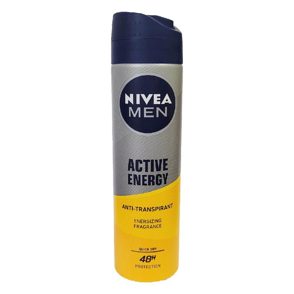 Nivea Deo-Spray Nivea Men Active 150m Anti 48H Dry Energy Transpirant Protection Quick
