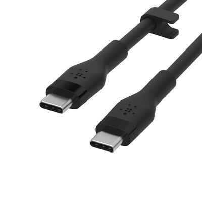 Belkin Flex USB-C/USB-C Kabel, Schnellladen bis 60W,1m USB-Kabel, USB Typ C, (100 cm)