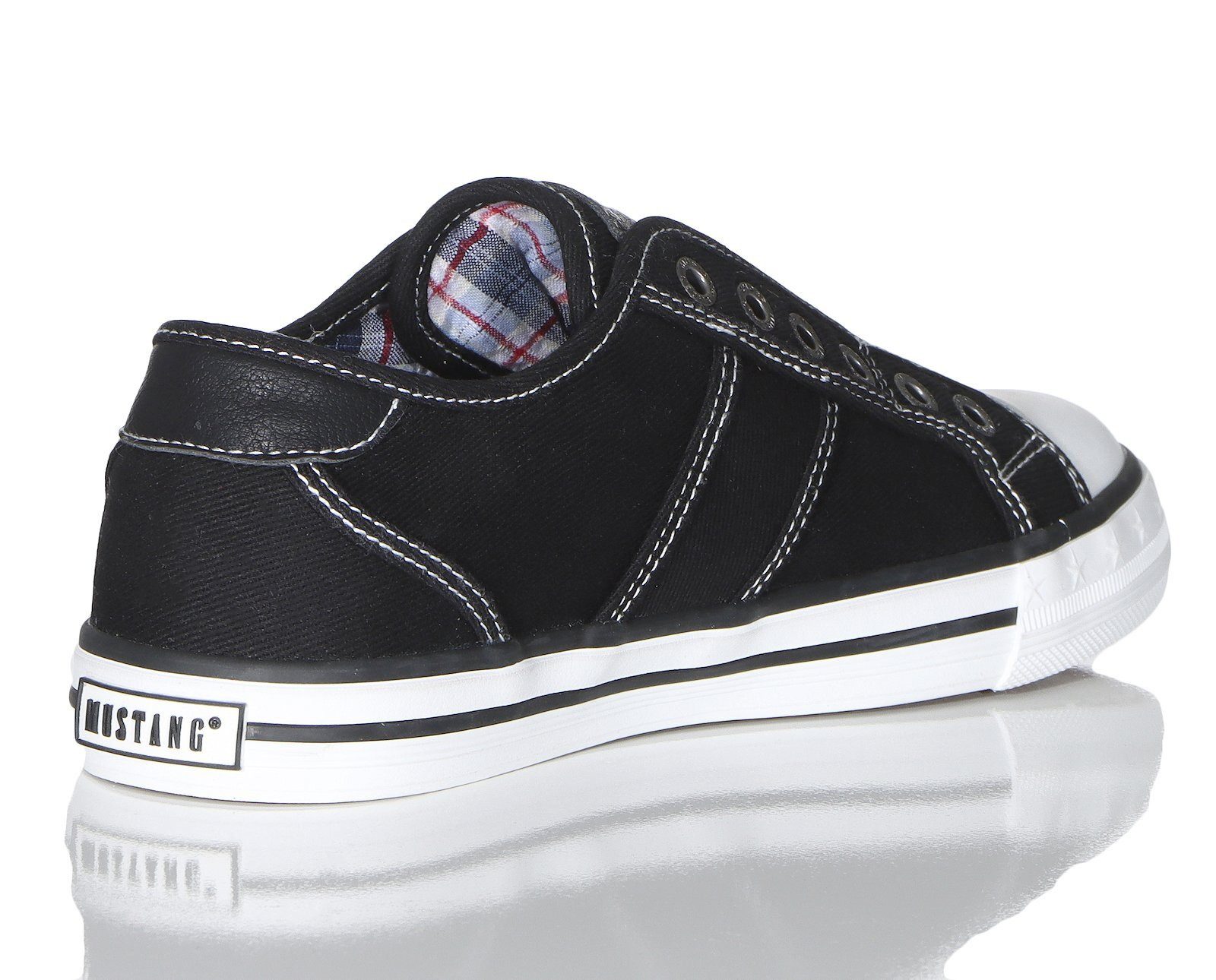 Mustang Shoes Slip-On Sneaker ohne Schnürsenkel, Slipper, Schlupfschuh mit praktischem Gummizug