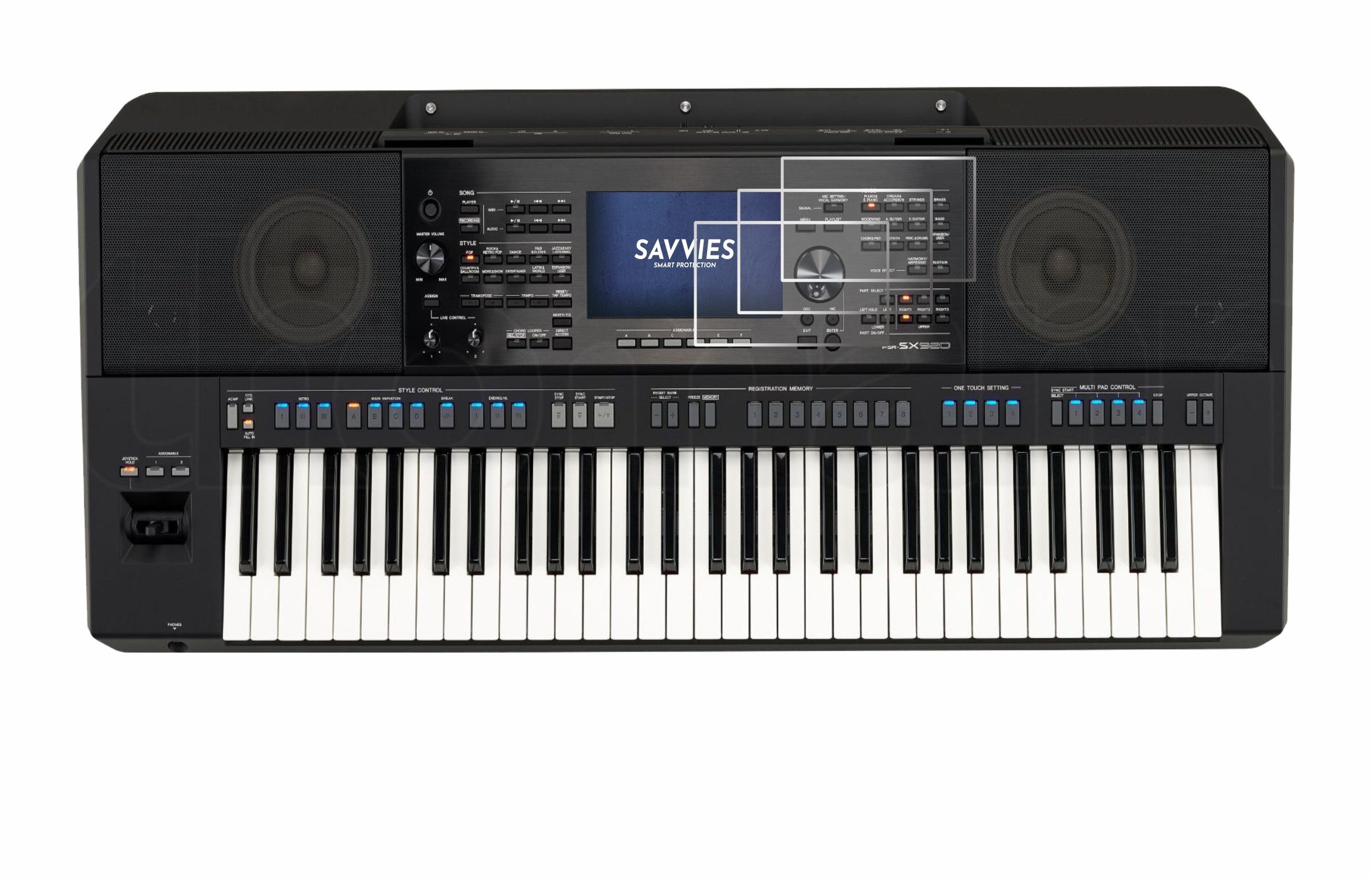 Savvies Displayschutzfolie Schutzfolie für Yamaha PSR-SX920, 6 Stück, Displayschutz Schutz Folie Klar Transparent