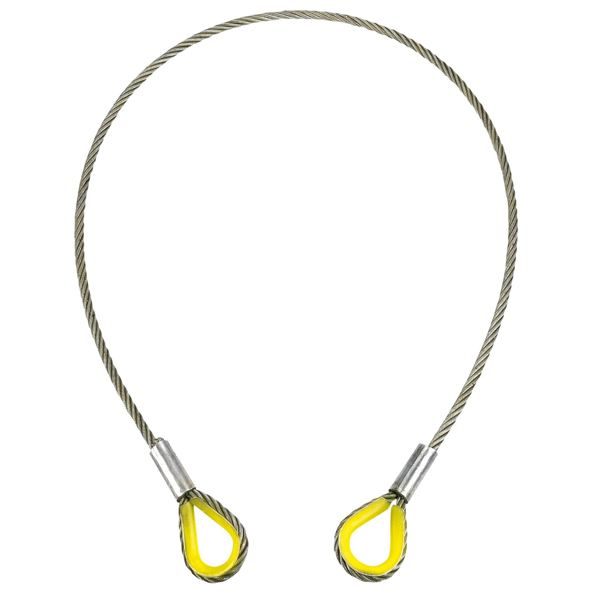 ELLER Eller Steel 1 Ton WLL - 10 mm 6 x 36 WS Core Arbeitslänge 1 m Drahtseil